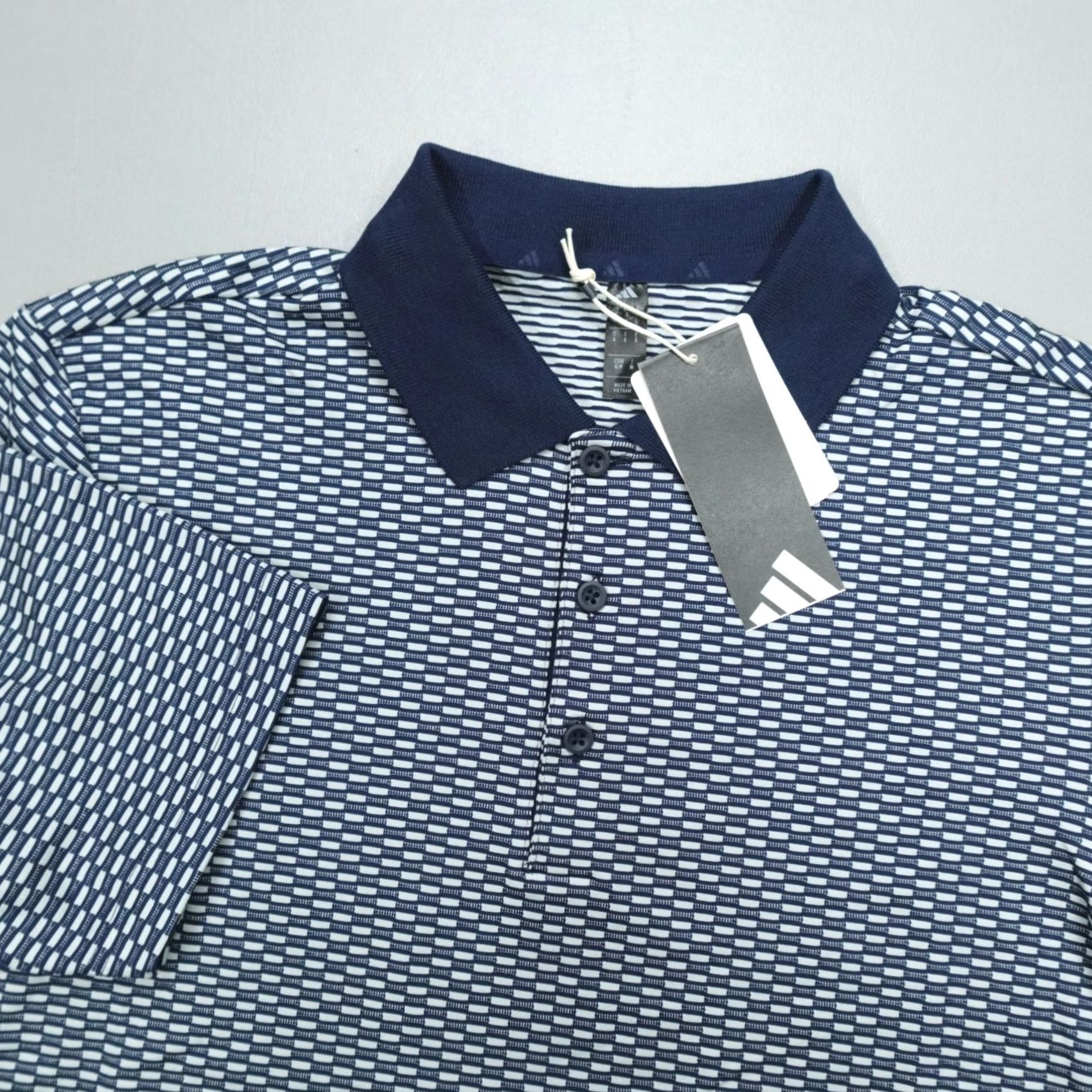 Adidas Adidas AdiClub Beyond Textured Polo Shirt Men's Size S Geometric Size US S / EU 44-46 / 1 - 2 Thumbnail