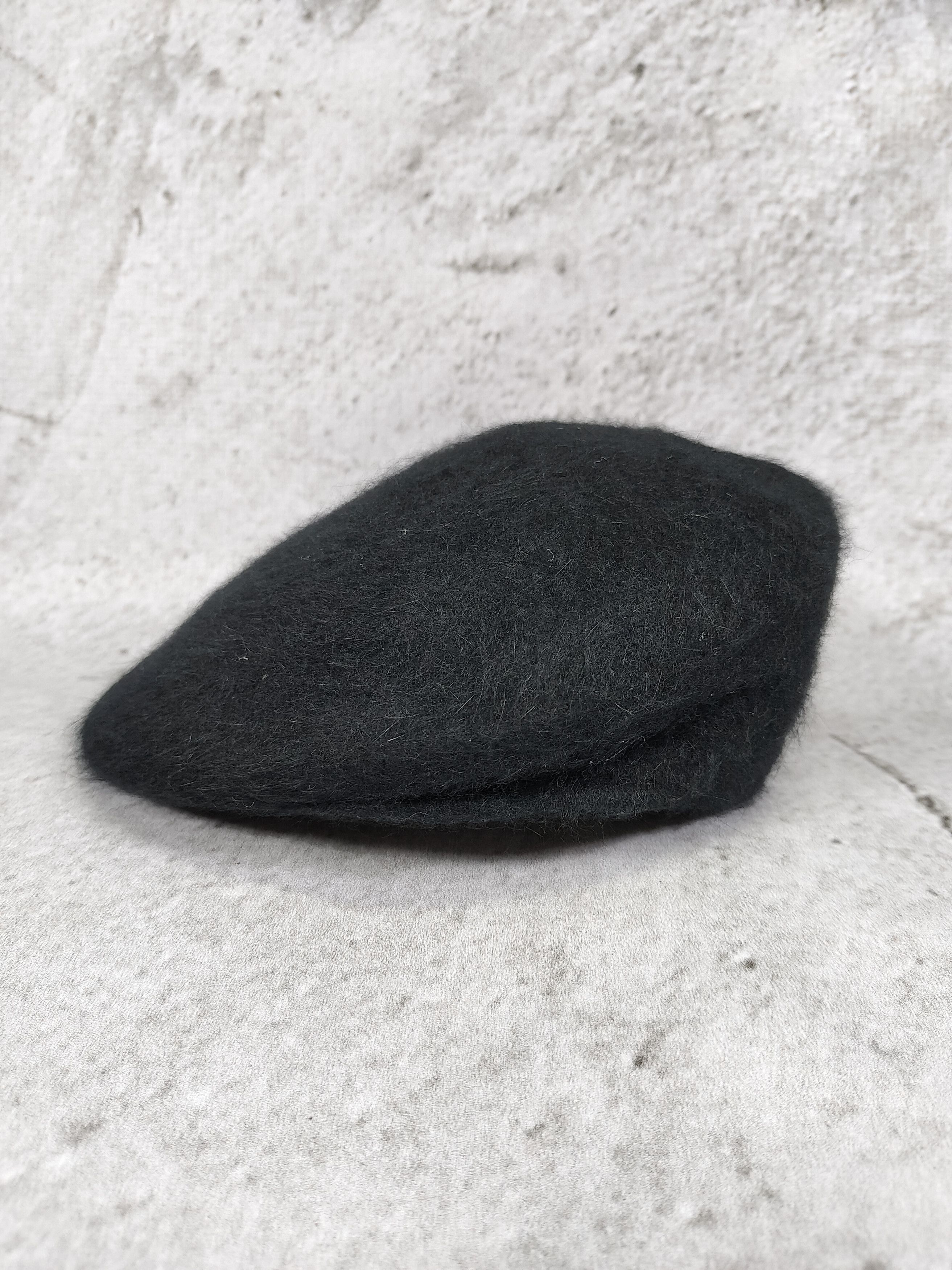 Japanese Brand Hollywood Mirror🇯🇵Minimal Fuzzy Hairy Texture Ivy Flat Cap Size ONE SIZE - 4 Thumbnail