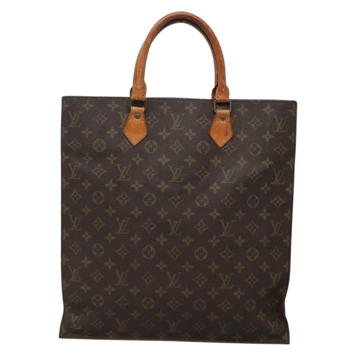 Louis Vuitton LOUIS VUITTON Monogram Sac Plat Hand Bag M51140 Size ONE SIZE - 2 Thumbnail