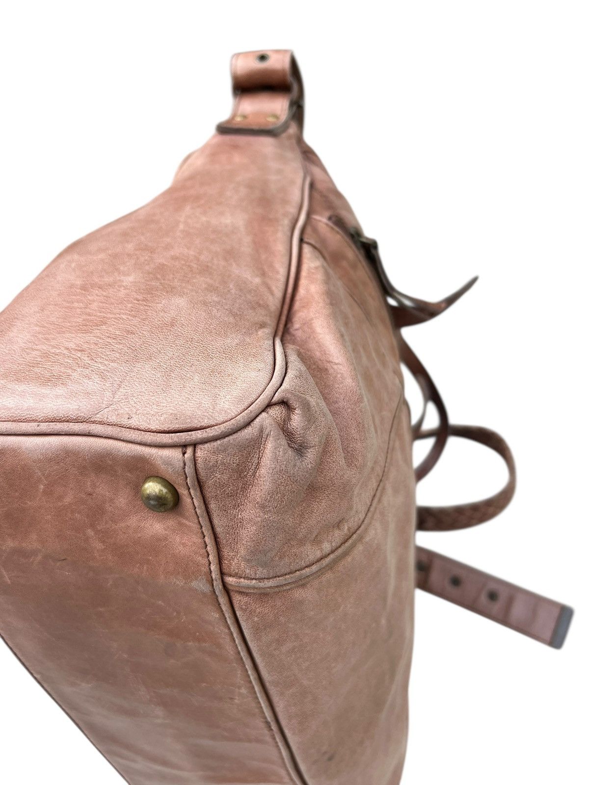 Creed × Leather Creed Japan Faded Patina Leather 2 Way Large Bag Size ONE SIZE - 12 Thumbnail