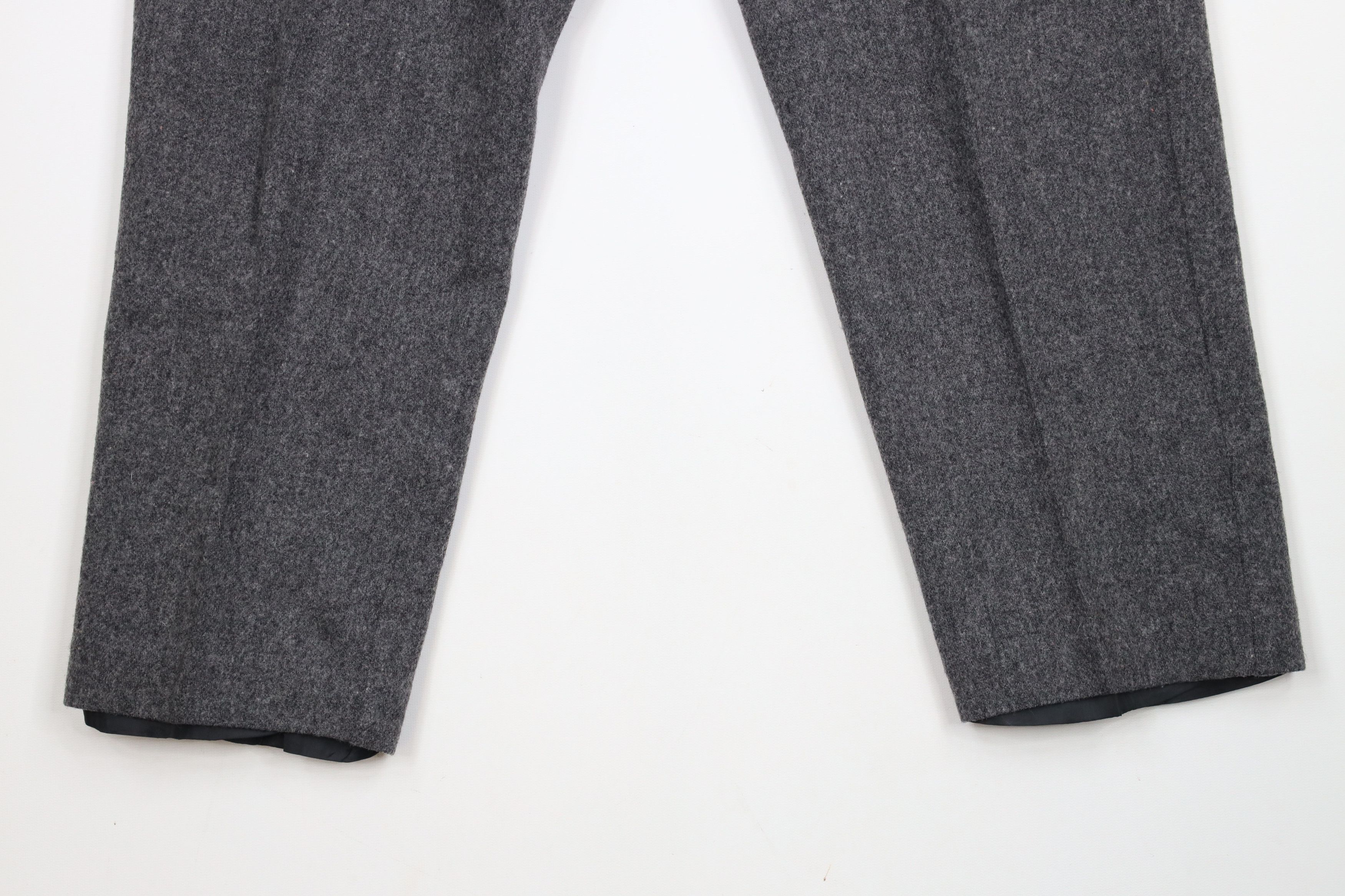 Vintage Vintage 90s Streetwear Wool Pleated Straight Leg Chino Pants Size 32" / US 10 / IT 46 - 4 Thumbnail
