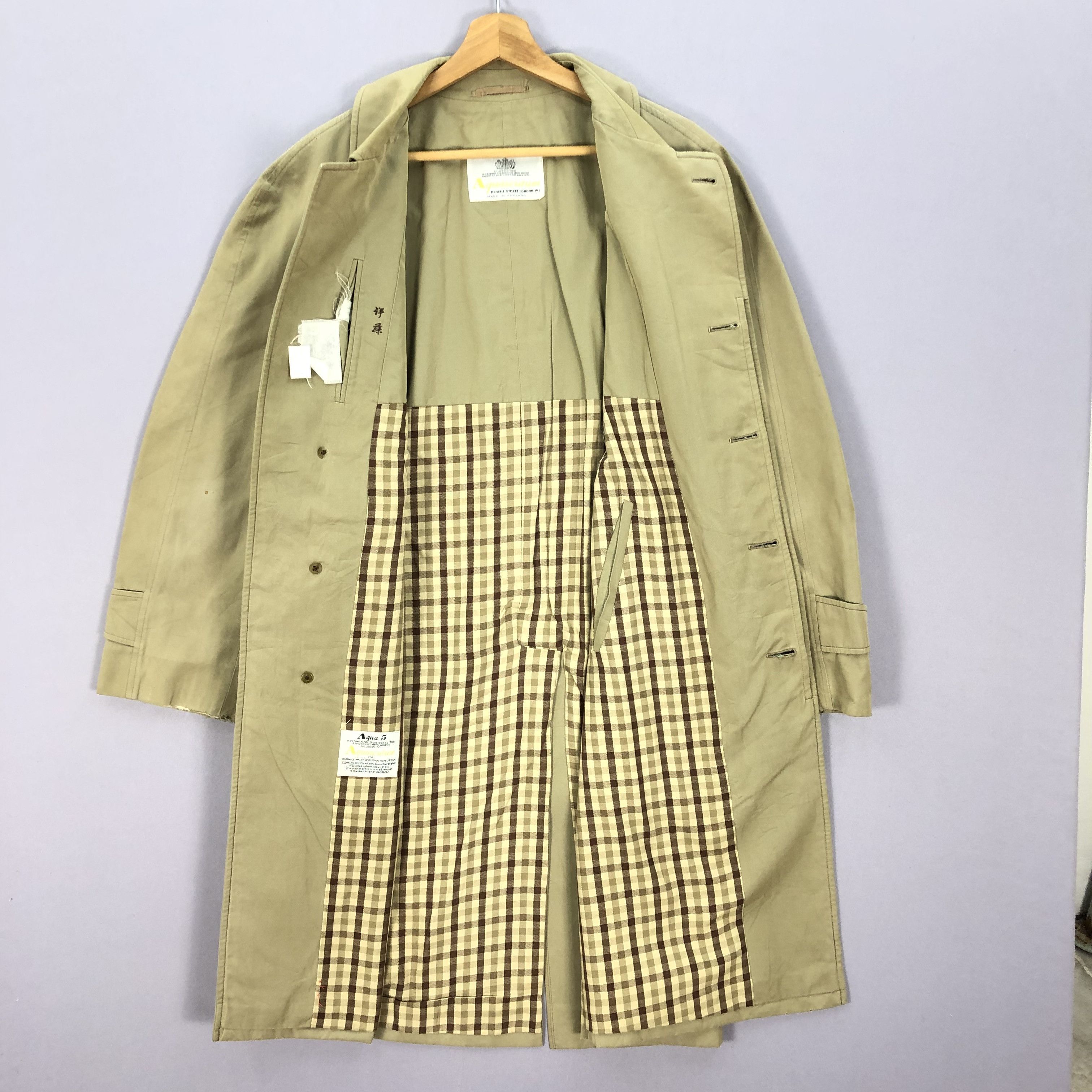 Aquascutum × Vintage Vintage 90s Aquascutum Long Trench Jackets Distressed Size US M / EU 48-50 / 2 - 4 Thumbnail