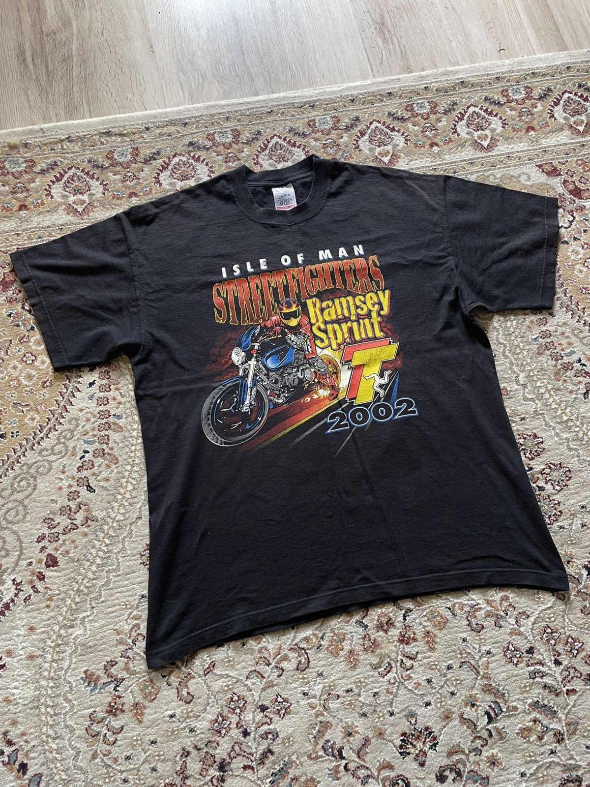 Vintage Isle Of Man Racing Ramsey Sprint Street Fighters 2002 Moto Size US XL / EU 56 / 4 - 3 Thumbnail
