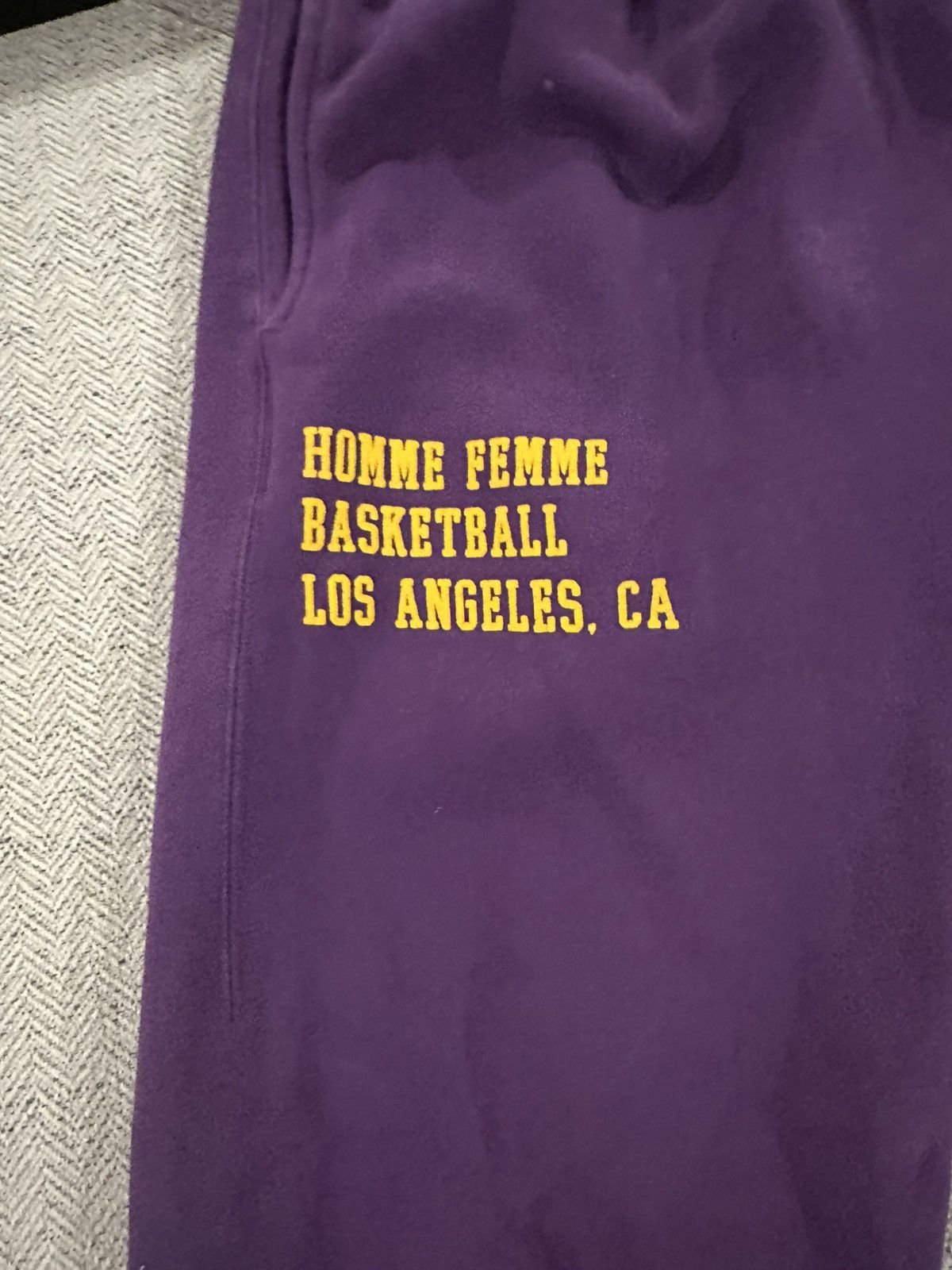 Homme + Femme La HOMME FEMME PURPLE GOLD LA SWEATPANTS Size US 36 / EU 52 - 3 Thumbnail