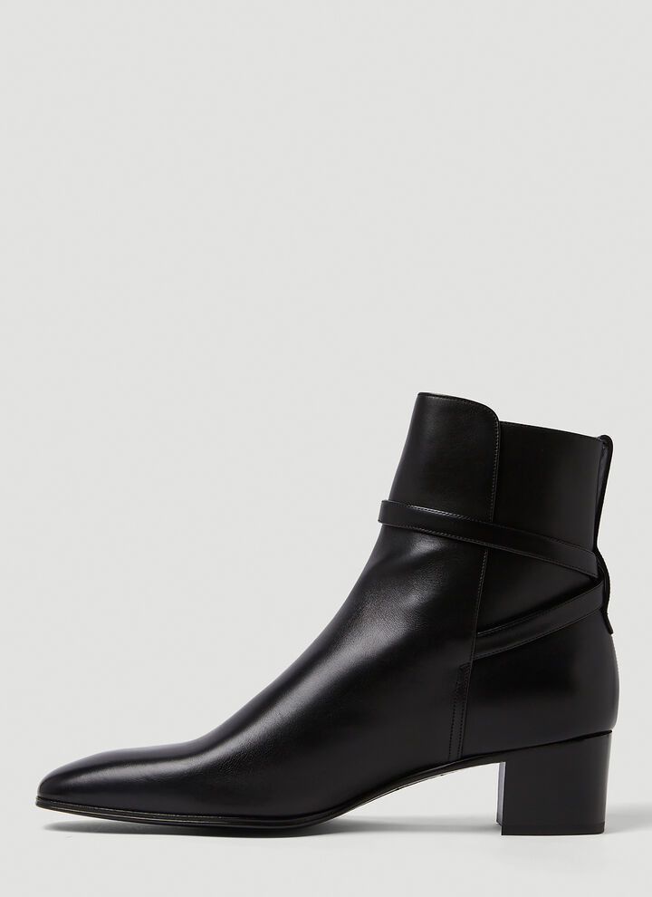 Saint Laurent Paris o1bcso1str1124 Terry Jodhpur Boots in Black Size US 12 / EU 45 - 3 Thumbnail