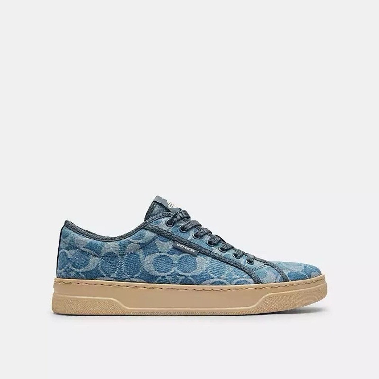 Coach NEW Coach Woman Canvas Sneaker CDQ99 Light Denim/Ivory Size US 6.5 / IT 36.5 - 5 Thumbnail
