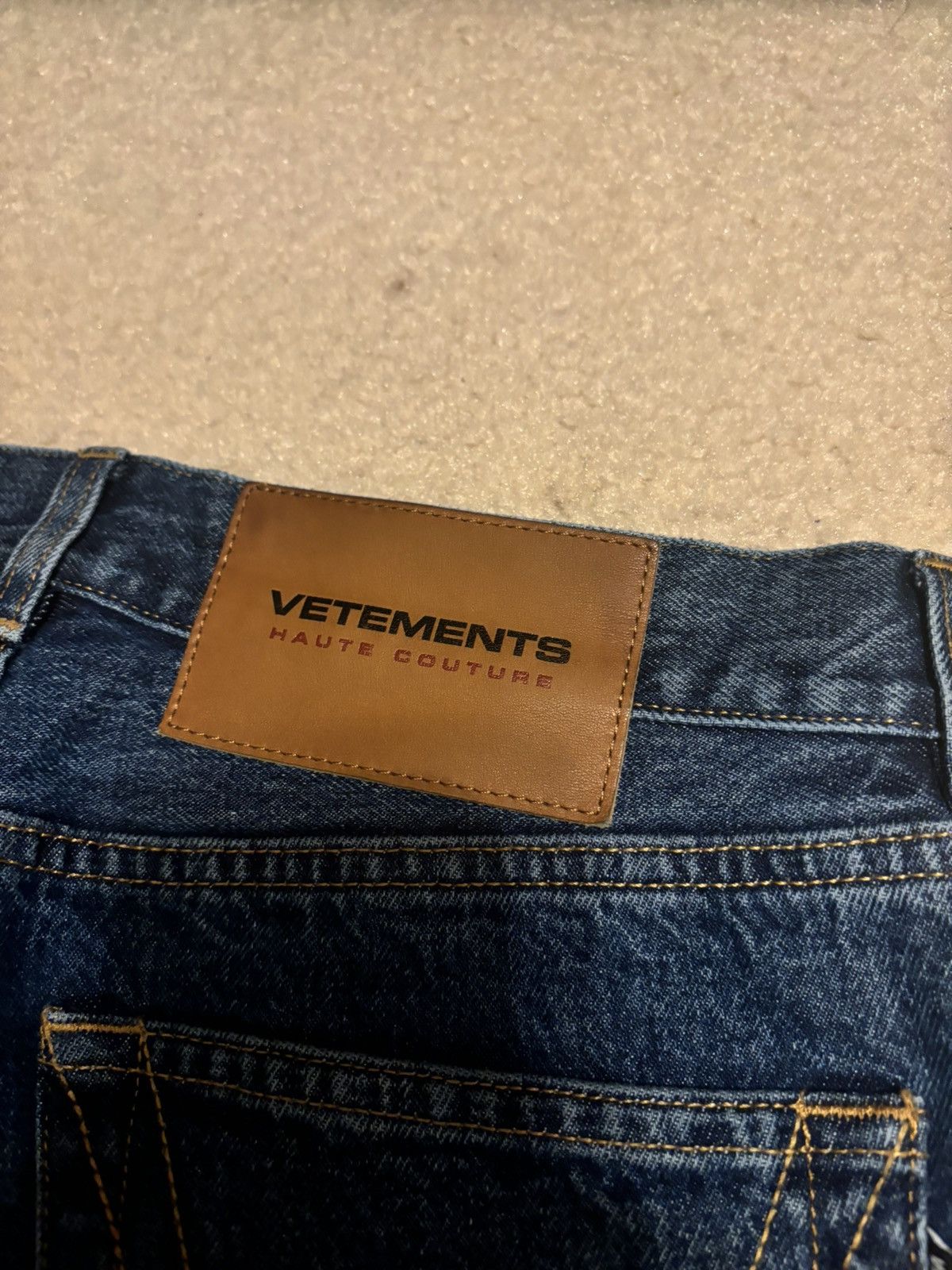 Vetements Vetements Straight Leg Black Flame Print Jeans Blue Size US 32 / EU 48 - 3 Thumbnail
