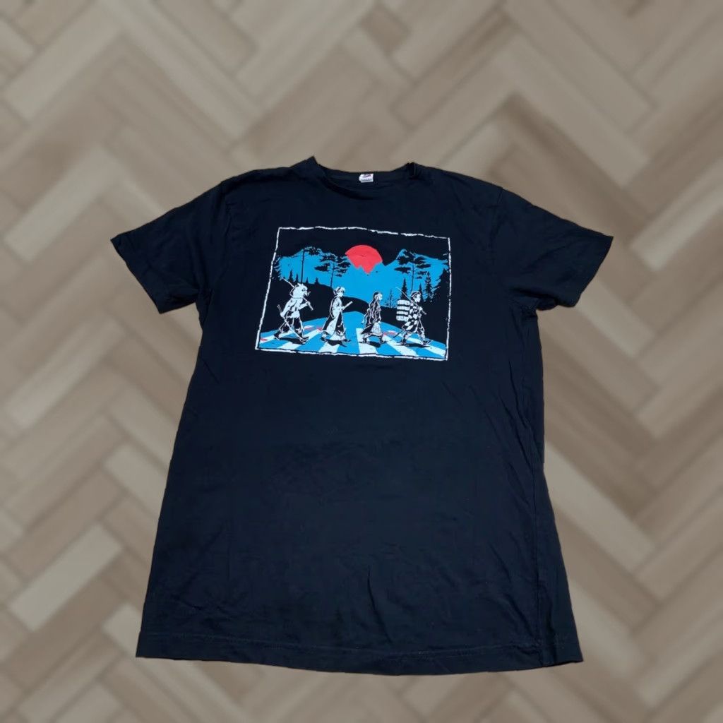 Vintage Demon Slayer T Shirt Mens L Black Short Sleeve Crew Neck Cartoon Anime Graphic Solid #4812 Size US L / EU 52-54 / 3 - 1 Thumbnail