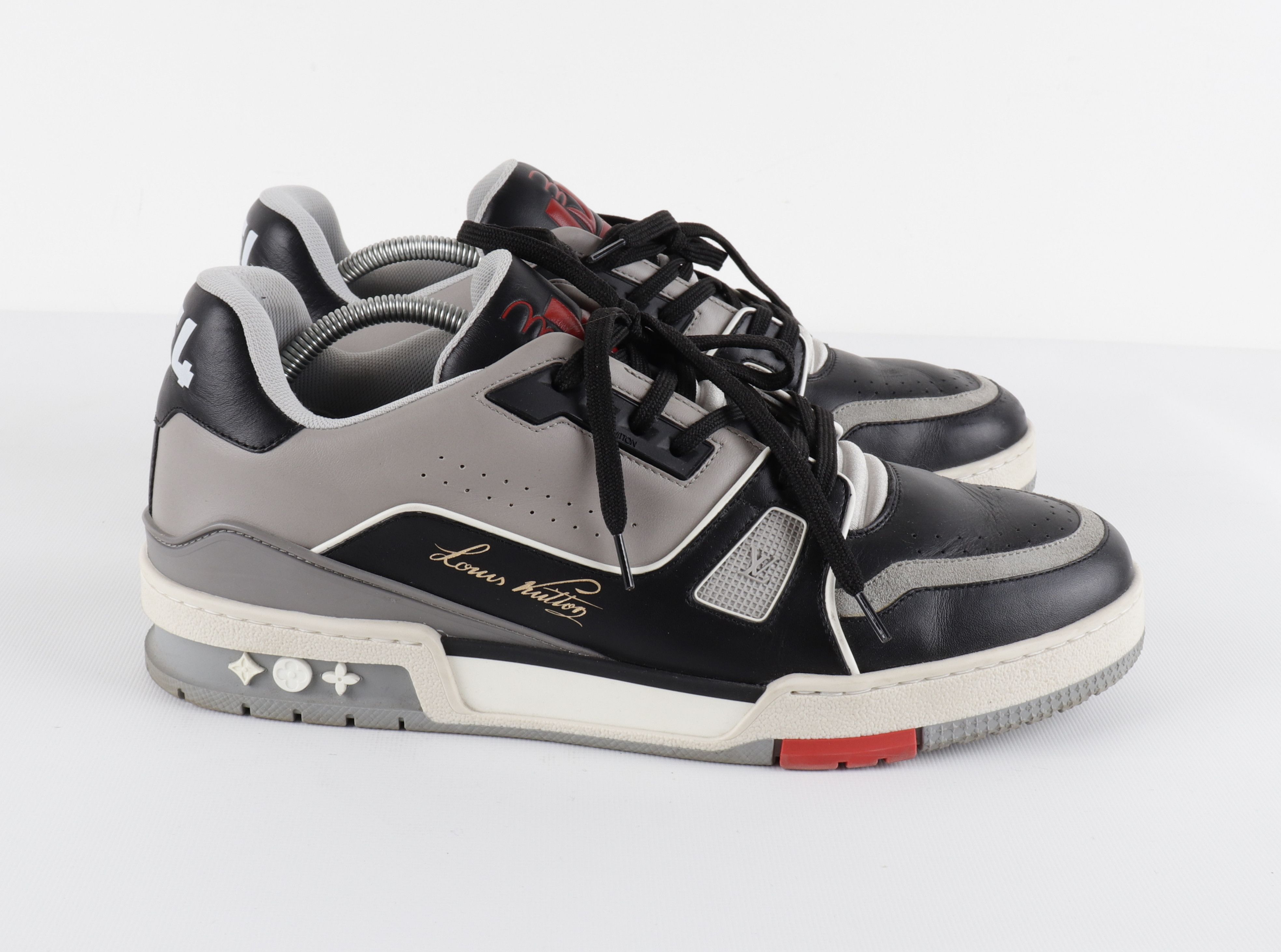 Louis Vuitton Louis Vuitton x Virgin Abloh SS19 Leather Low Sneakers Size US 9.5 / EU 42-43 - 1 Thumbnail