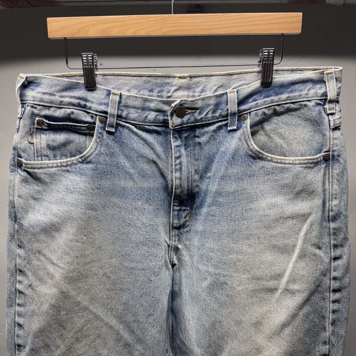 Carhartt Carhartt Thrashed Faded Distressed Jeans ERD Grunge Chrome Size US 36 / EU 52 - 9 Thumbnail