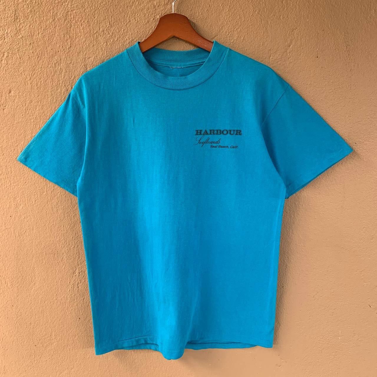 Vintage Rare Vintage 90s Harbour Surfboard Tshirt Size US M / EU 48-50 / 2 - 2 Thumbnail