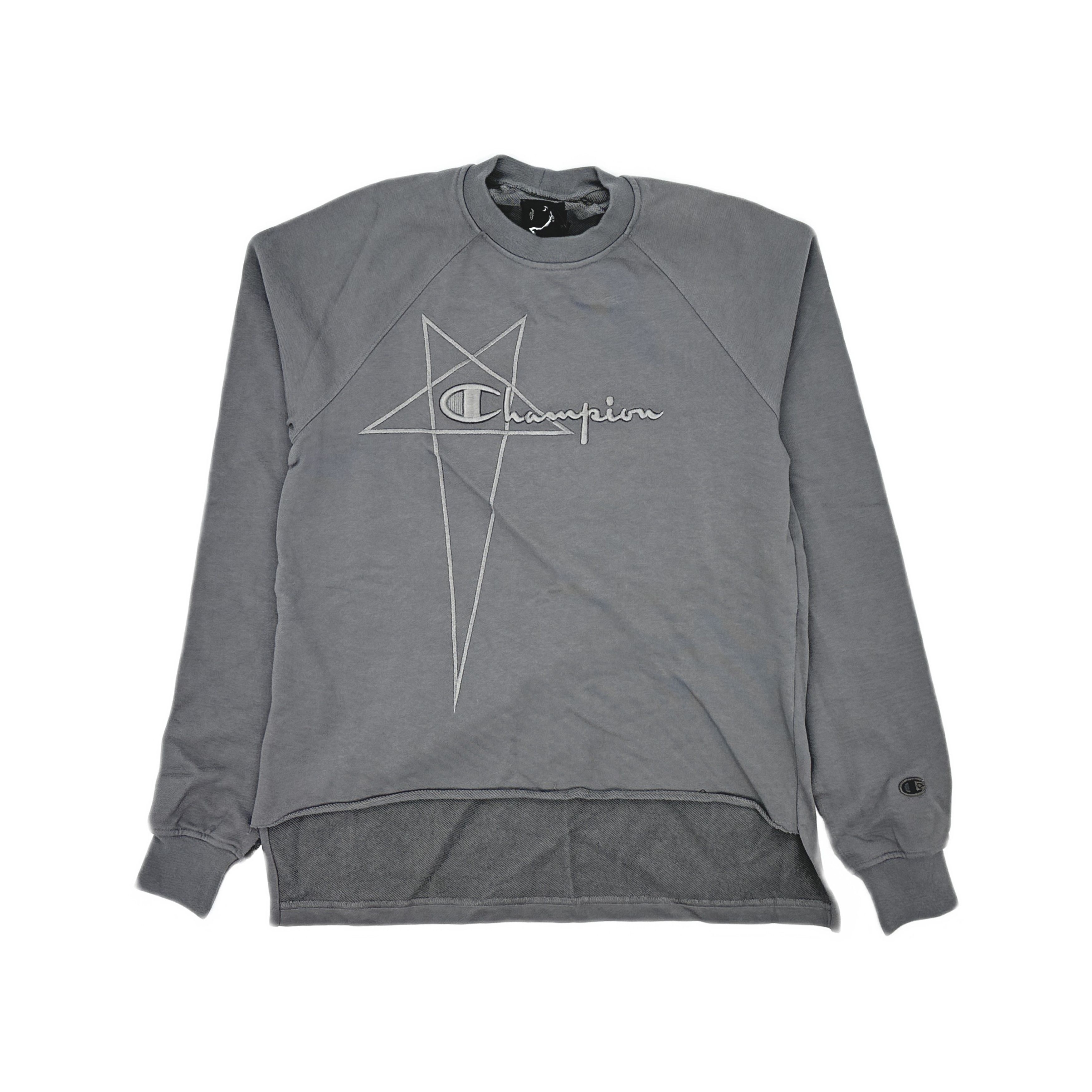 Rick Owens Rick Owens x Champion Logo Embroidery Sweatshirt S Size S / US 4 / IT 40 - 1 Thumbnail