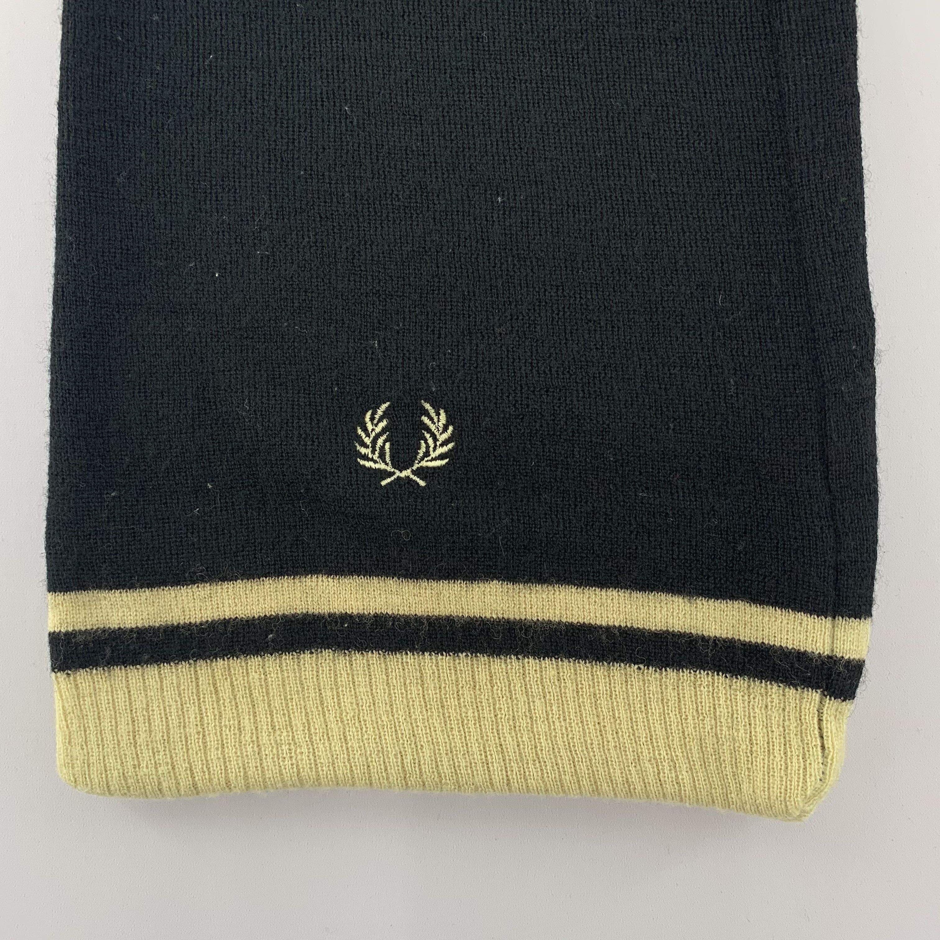 Fred Perry Fred Perry Scarf Wool Muffler Neck Wrap BL5145 Size ONE SIZE - 3 Thumbnail