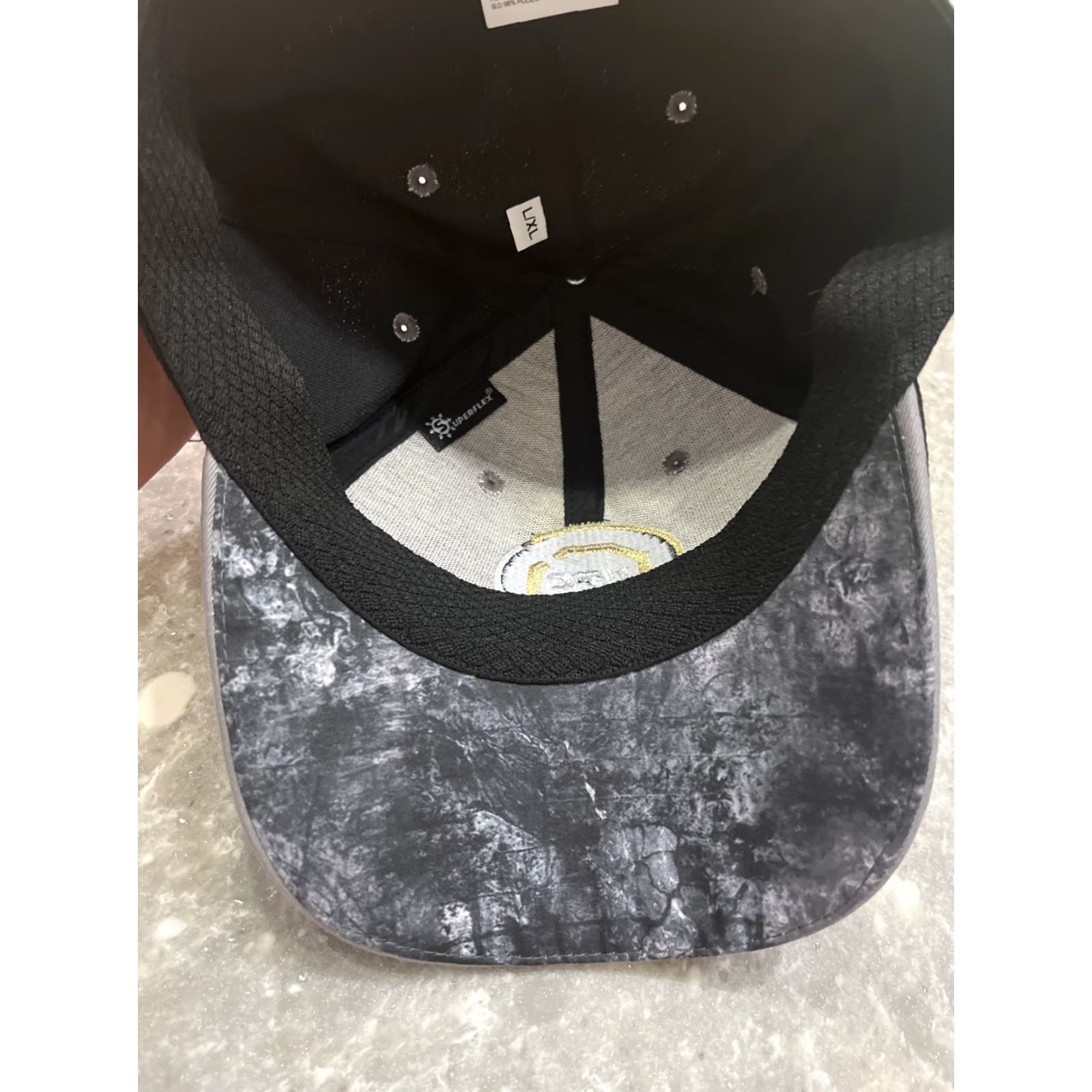 Reebok UFC World Champion Black Gold Reebok MMA Superflex Hat L/XL Size ONE SIZE - 5 Thumbnail