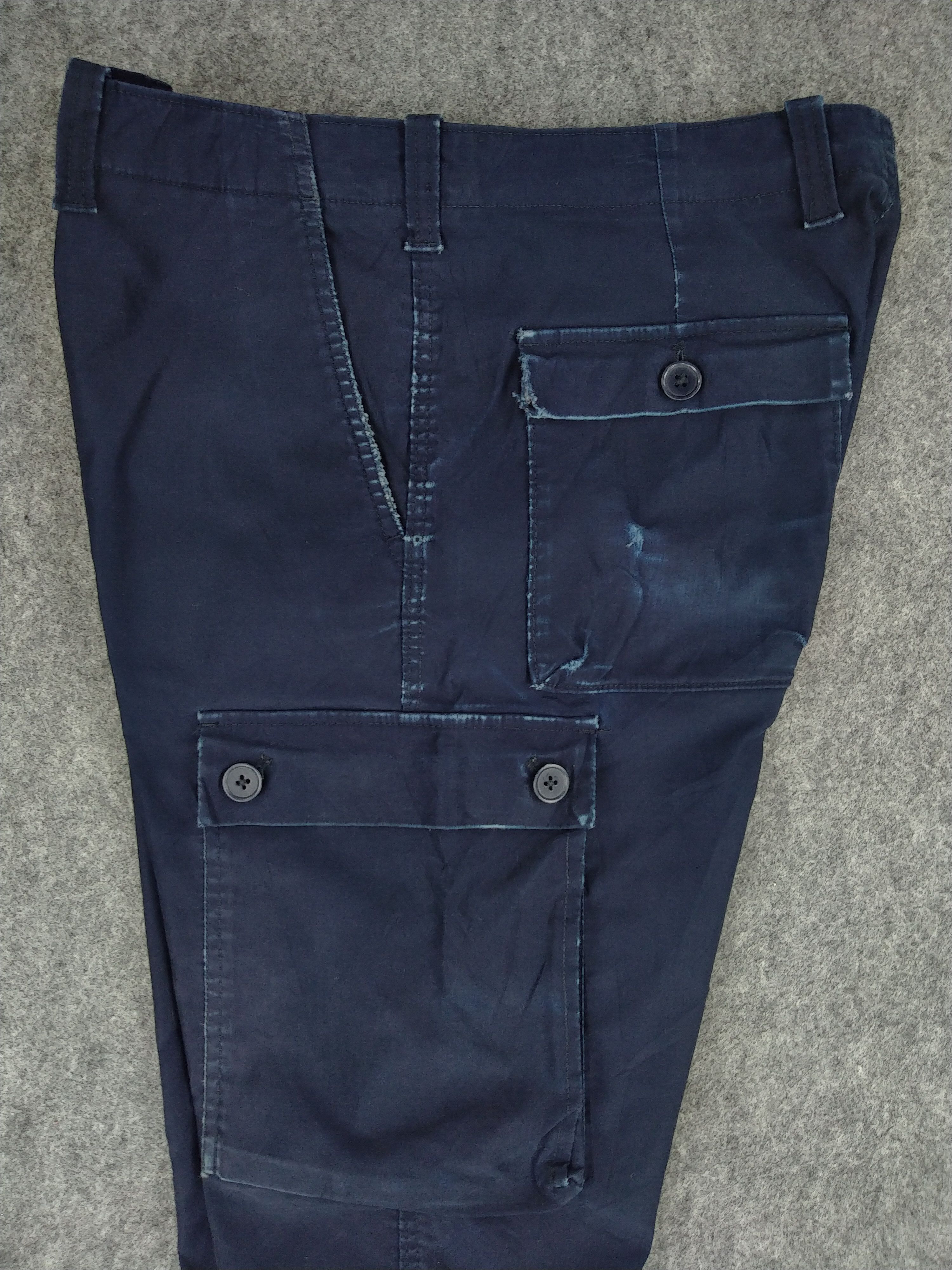 Japanese Brand Gap Cargo Multi Pocket Pants 35 x 27.5 -CP197 Size US 35 - 3 Thumbnail
