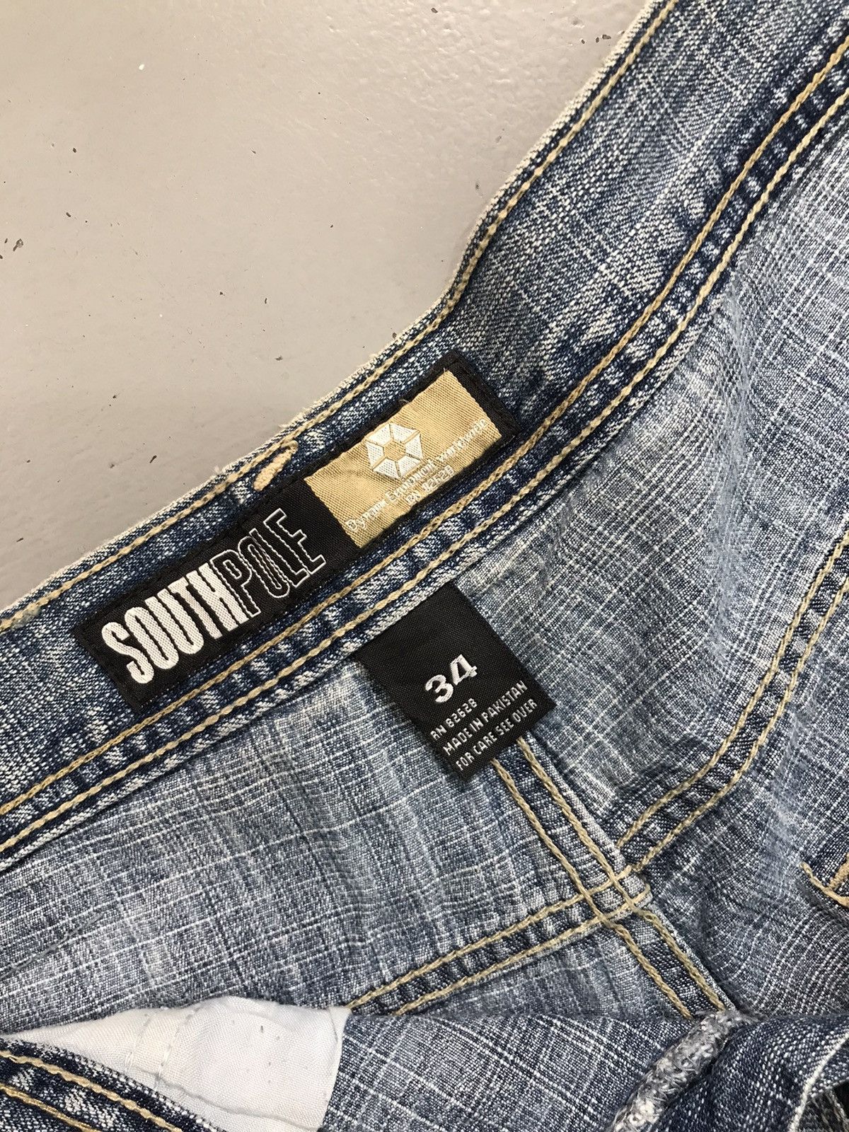 Southpole Vintage Southpole yellow tab skater denim jort Size US 35 - 8 Thumbnail