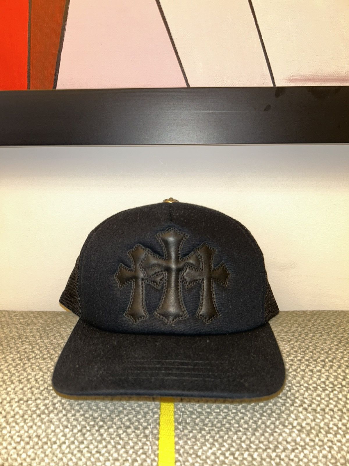 Chrome Hearts Crome Hearts Triple Cross Trucker Hat Size ONE SIZE - 1 Thumbnail