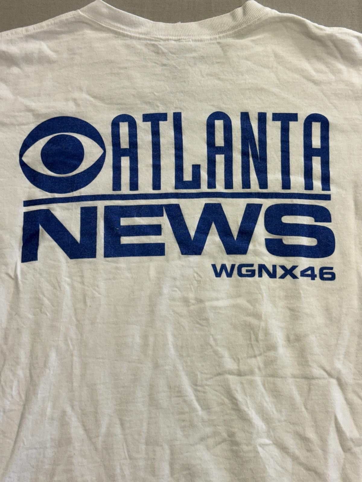 Fruit Of The Loom Vintage Atlanta T-shirt Atlanta News Tv Station WGNX-46 - L Size US L / EU 52-54 / 3 - 5 Thumbnail