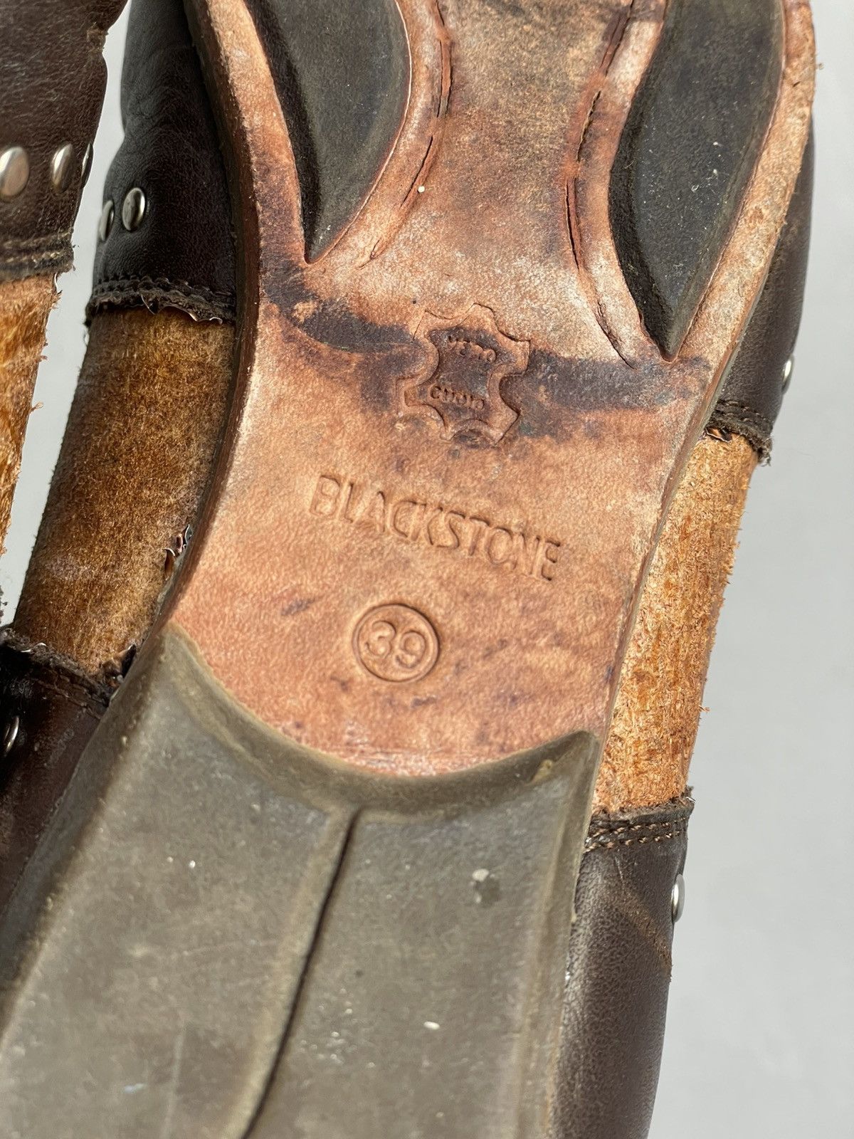 Blackstone Rare avant garde studded A.S.98 style leather low boots Size US 6.5 / EU 39-40 - 5 Thumbnail