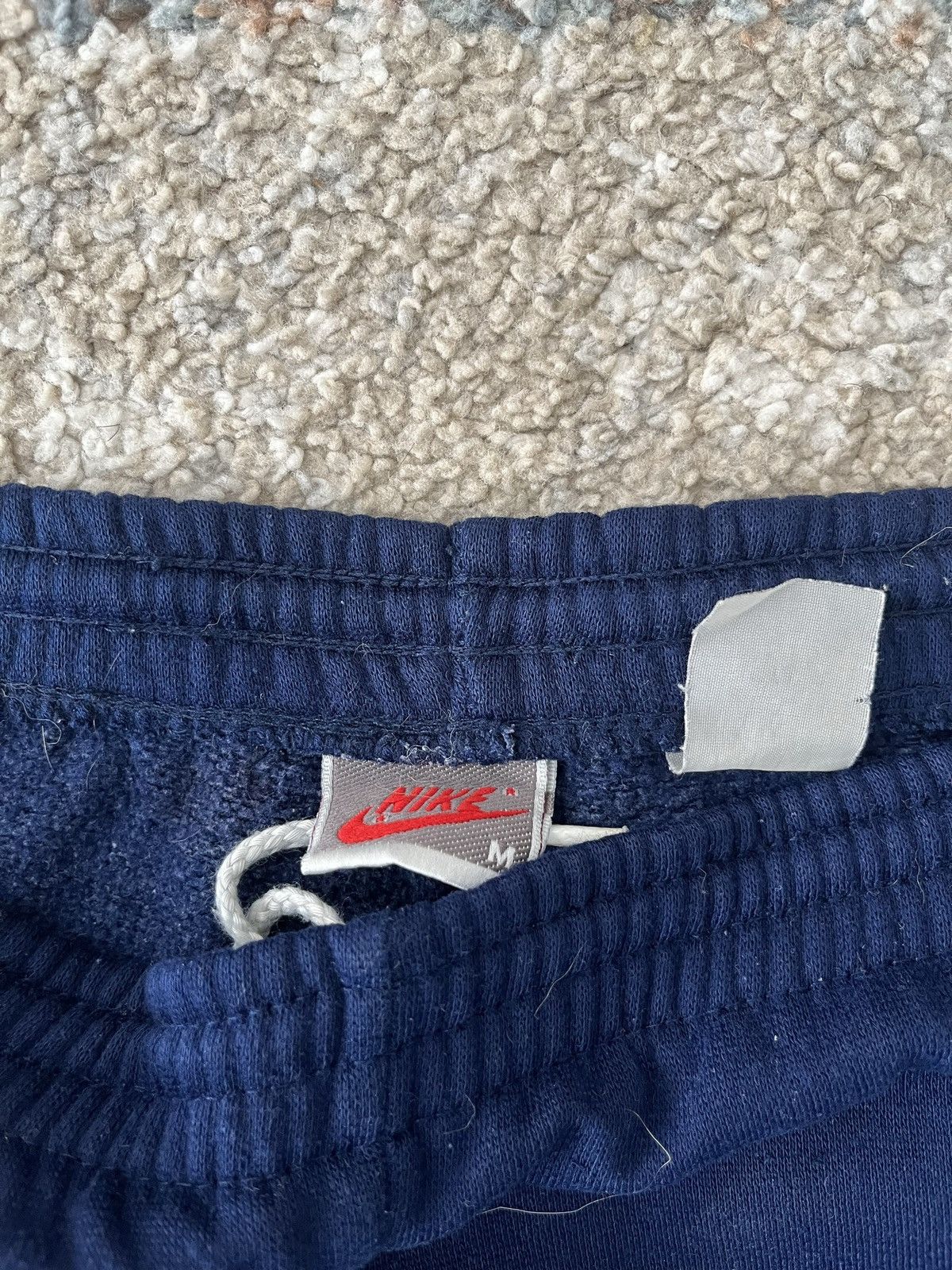 Nike × Vintage VTG 90s Nike jogger Sweatpants Blue Medium Size US 34 / EU 50 - 4 Thumbnail