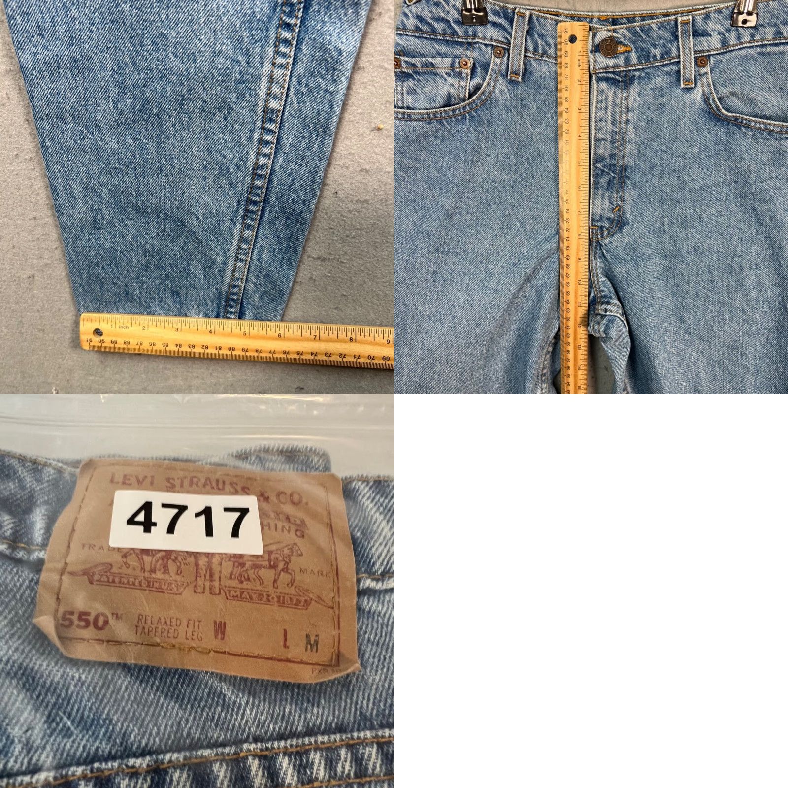 Levi's VINTAGE Levi's 550 Jeans Womens Regular Size 11 Medium Light Wash 28in Waist 29in Inseam Tapered Relaxed Fit 5-Pocket Denim Blue Women's Jeans Size 32" / US 10 / IT 46 - 8 Thumbnail