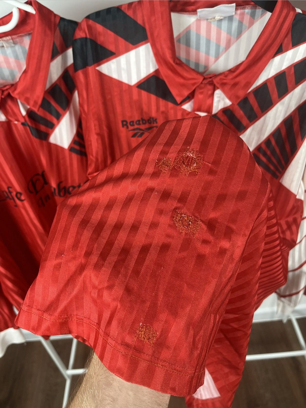 Reebok 3x Vintage Reebok Cafe Elisabeth Innsbruck Football Jerseys Size US XL / EU 56 / 4 - 10 Thumbnail