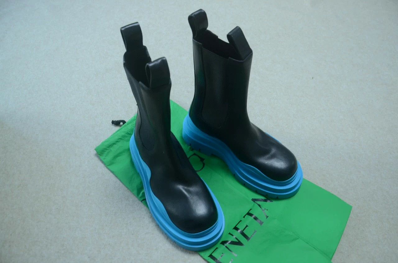Bottega Veneta Bottega Veneta Tire Knee-High Men's Riding Boots 41.5 EU Size US 8.5 / EU 41-42 - 1 Thumbnail