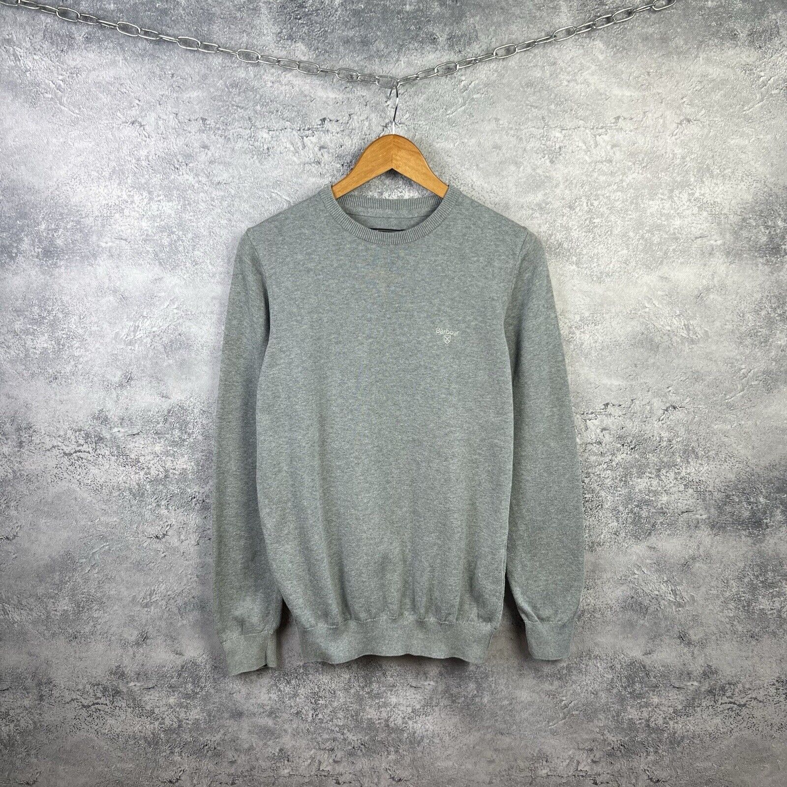 Barbour Barbour Sweater Men's Size S Gray Cotton Long Sleeve Size US S / EU 44-46 / 1 - 1 Thumbnail