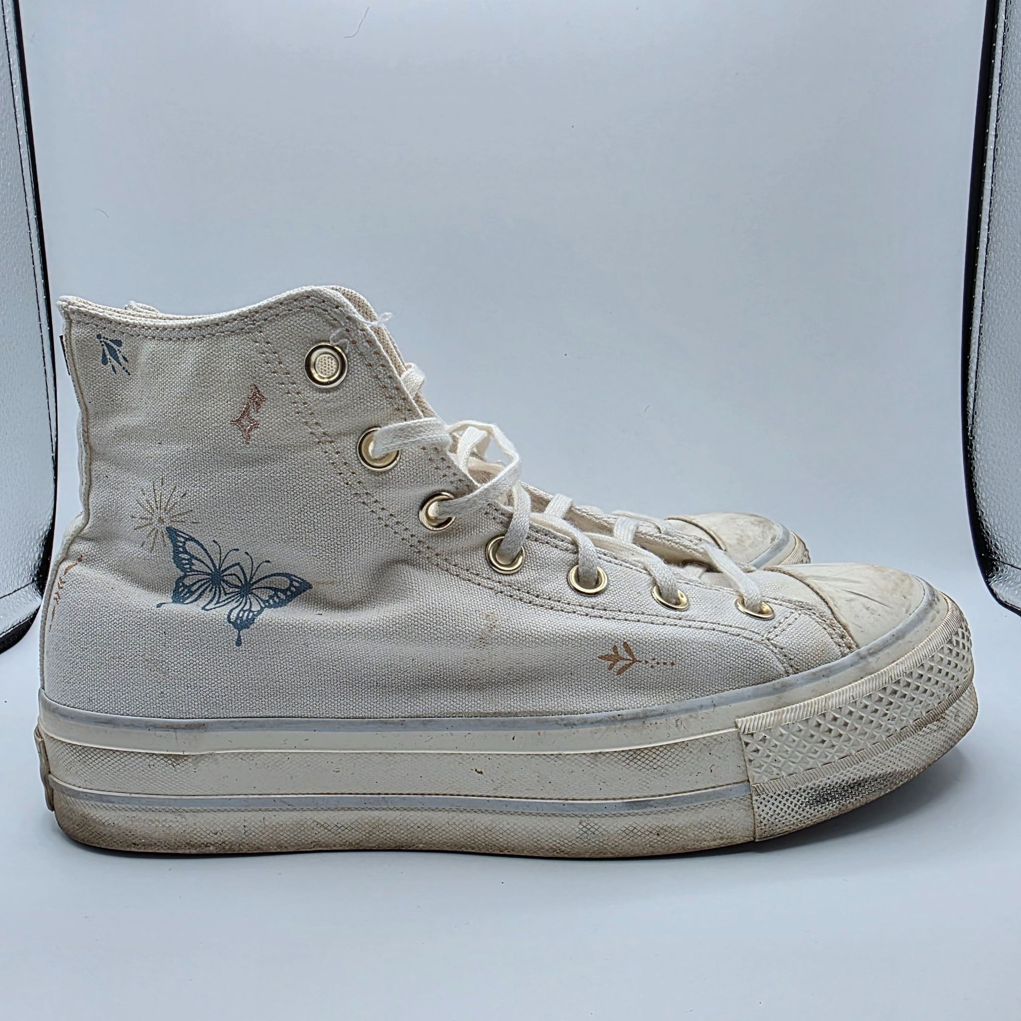 Converse Converse Chuck Taylor All Star Lift Hi Tiny Tattoos Womens S Size US 10 / IT 40 - 12 Thumbnail