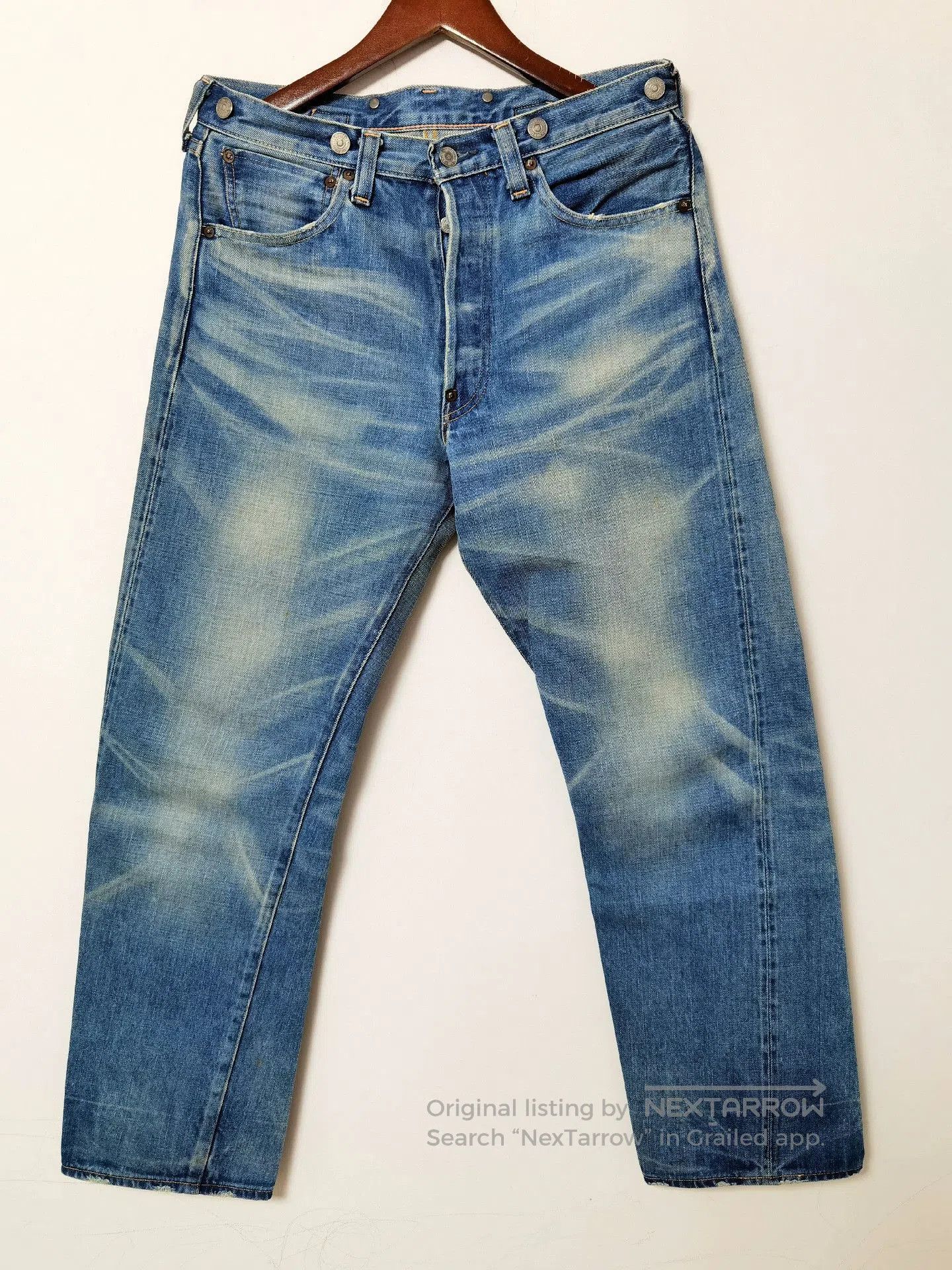 Visvim LVC Blue Distressed Jeans. Size US 34 / EU 50 - 1 Thumbnail