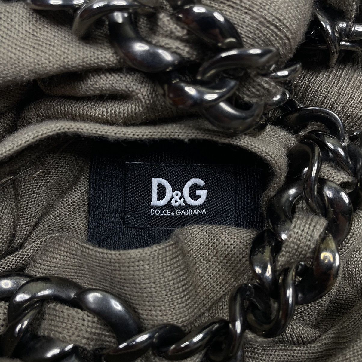 Dolce & Gabbana D&G Wool Round Chain Cardigan Size M / US 6-8 / IT 42-44 - 6 Thumbnail