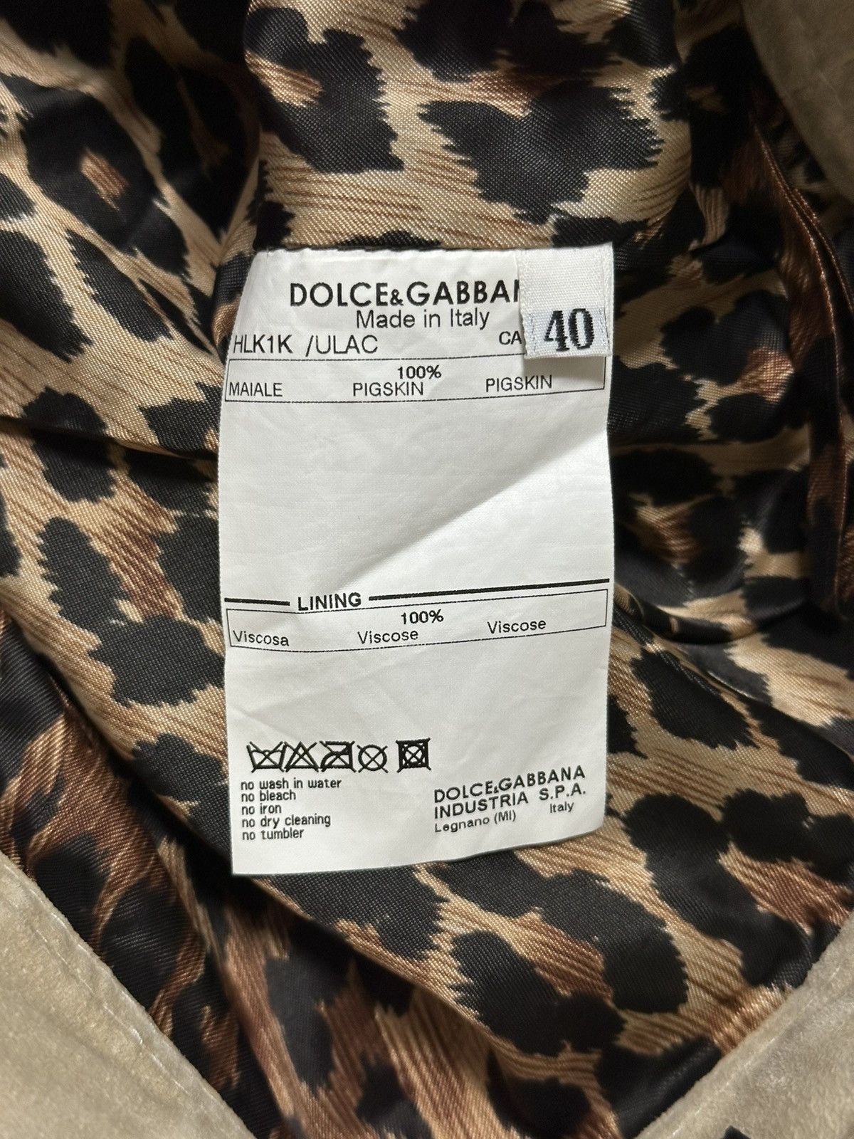 Dolce & Gabbana DOLCE&GABBANA Vintage Suede Leather Mini Skirt Size 40" / US 18 - 6 Thumbnail