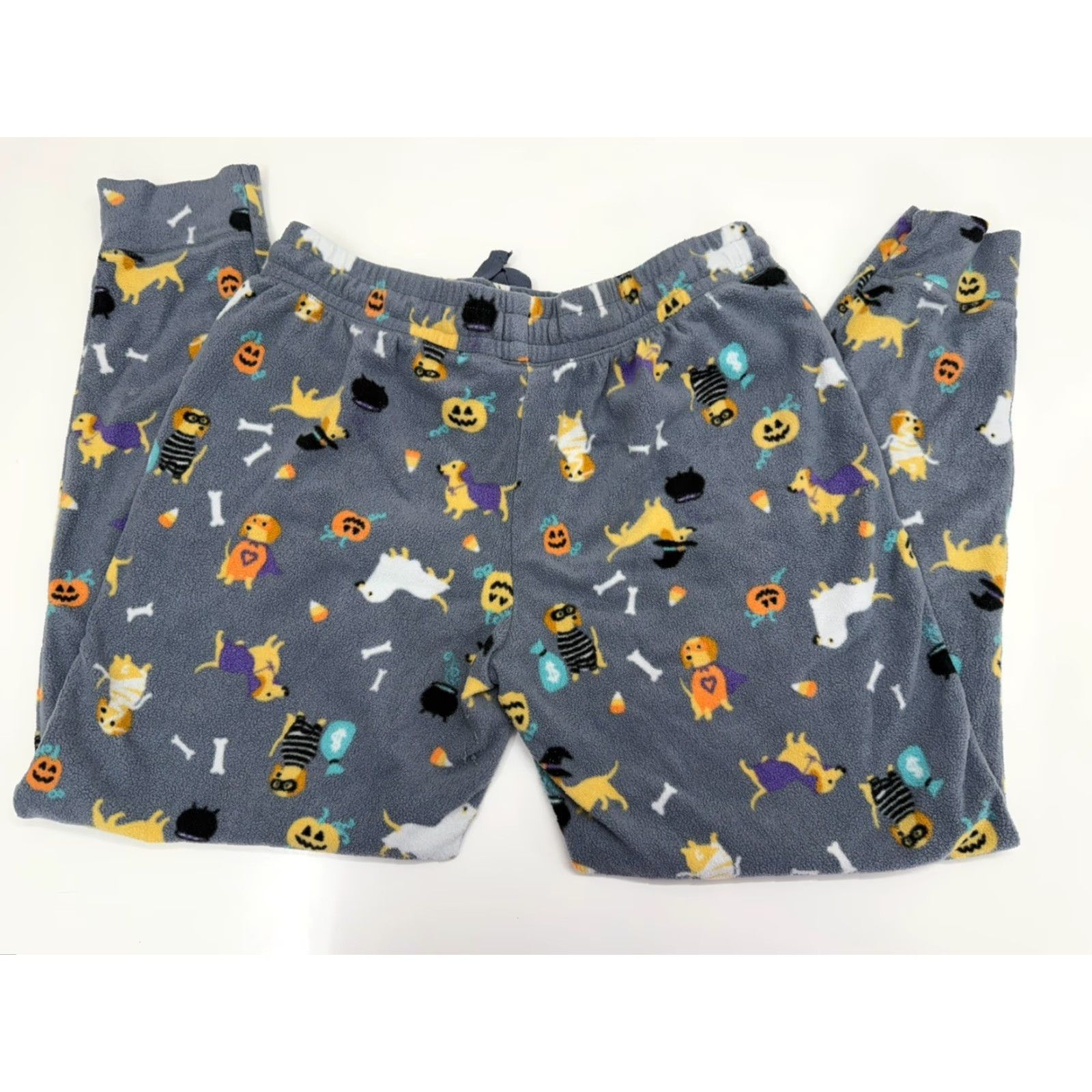 Vintage Jaclyn Intimates Womens Pants XL Gray Halloween Dog Fleece PJ Jogger Size 40" / US 18 - 7 Thumbnail