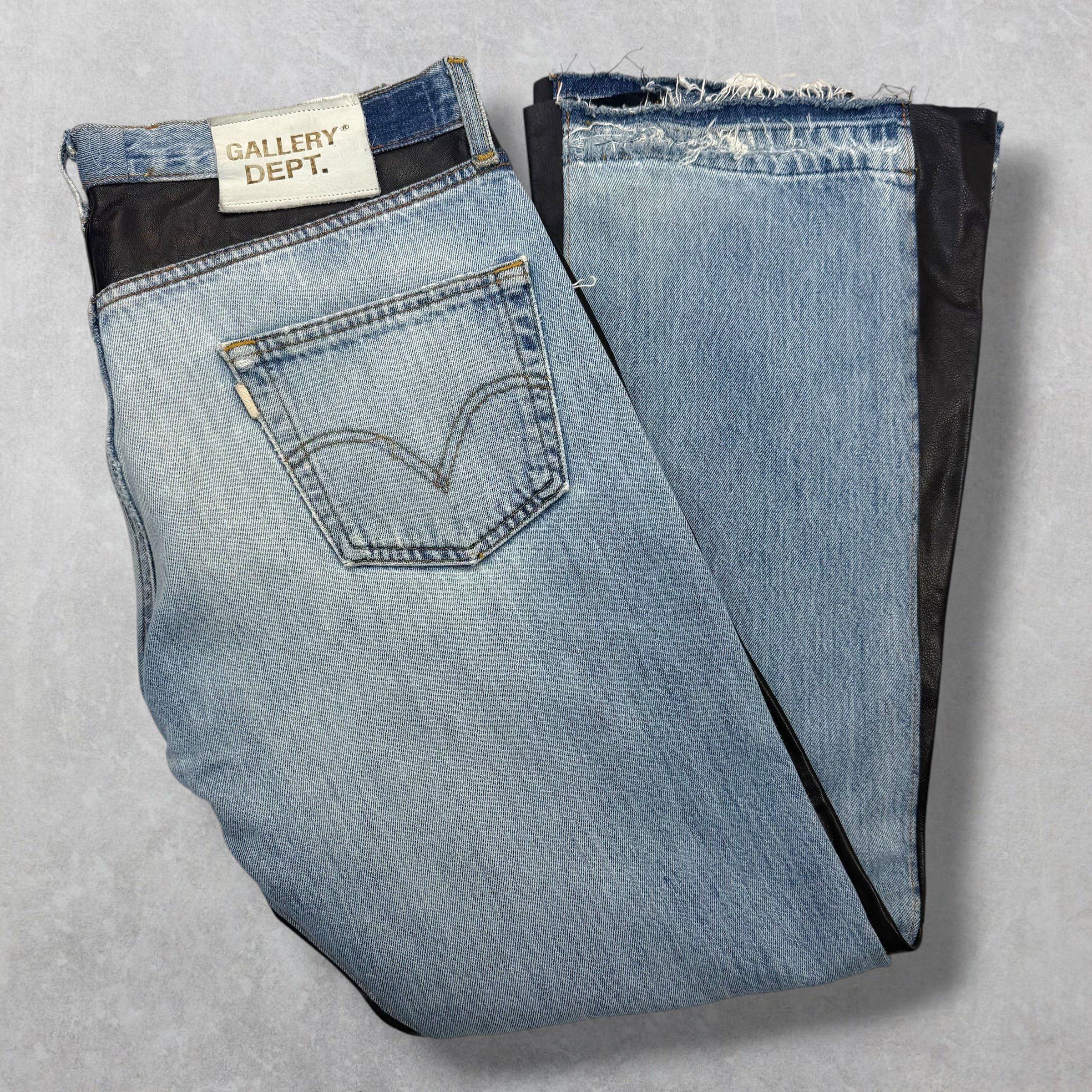 Gallery Dept. Gallery Dept Bronco Leather Flare Jeans 33 Size US 33 - 3 Thumbnail