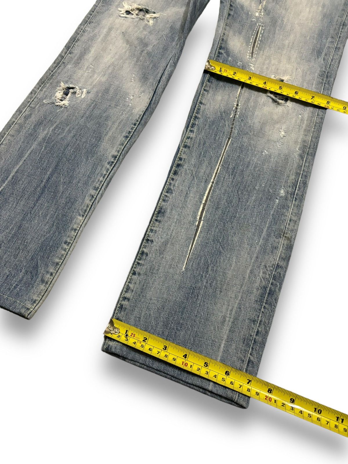 Dsquared2 Vintage Dsquared2 Sashiko Stitched Distressed Grunge Jeans Size US 31 - 18 Thumbnail