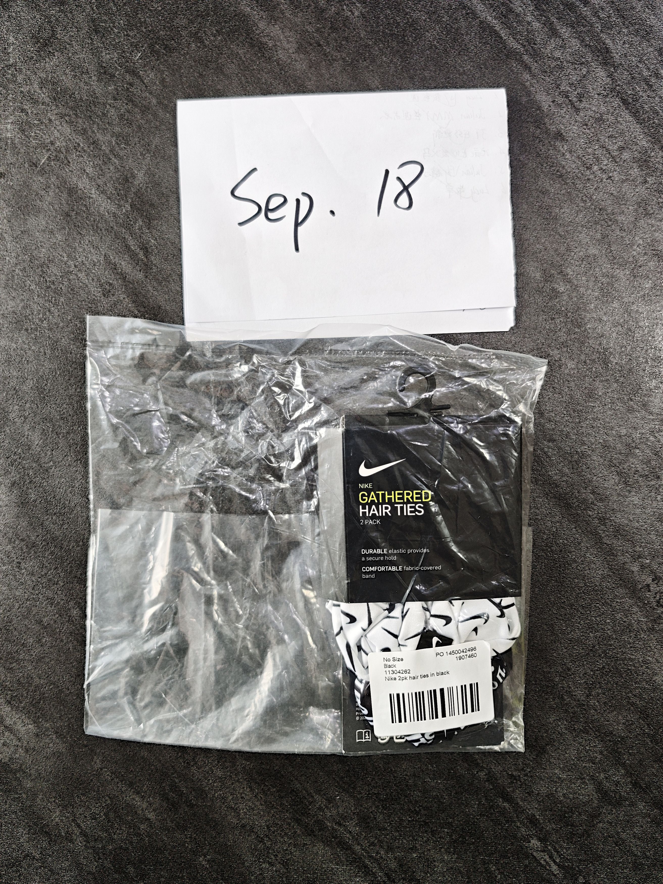 Nike Nike Hair Tie White/Black Size ONE SIZE - 3 Thumbnail