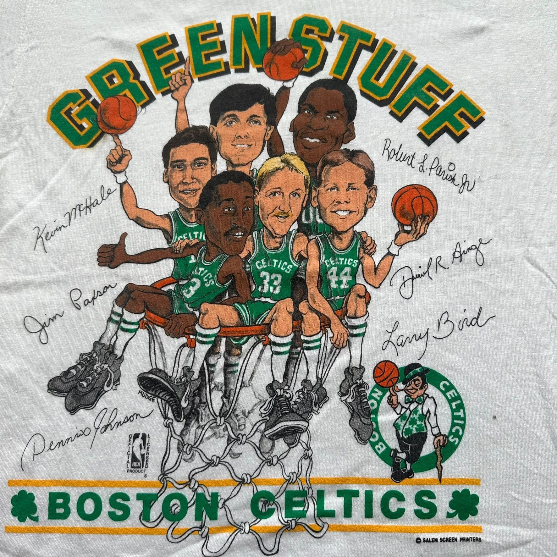 Vintage Vintage 1985 Boston Celtics Caricature T-Shirt Salem Single Size US S / EU 44-46 / 1 - 2 Thumbnail