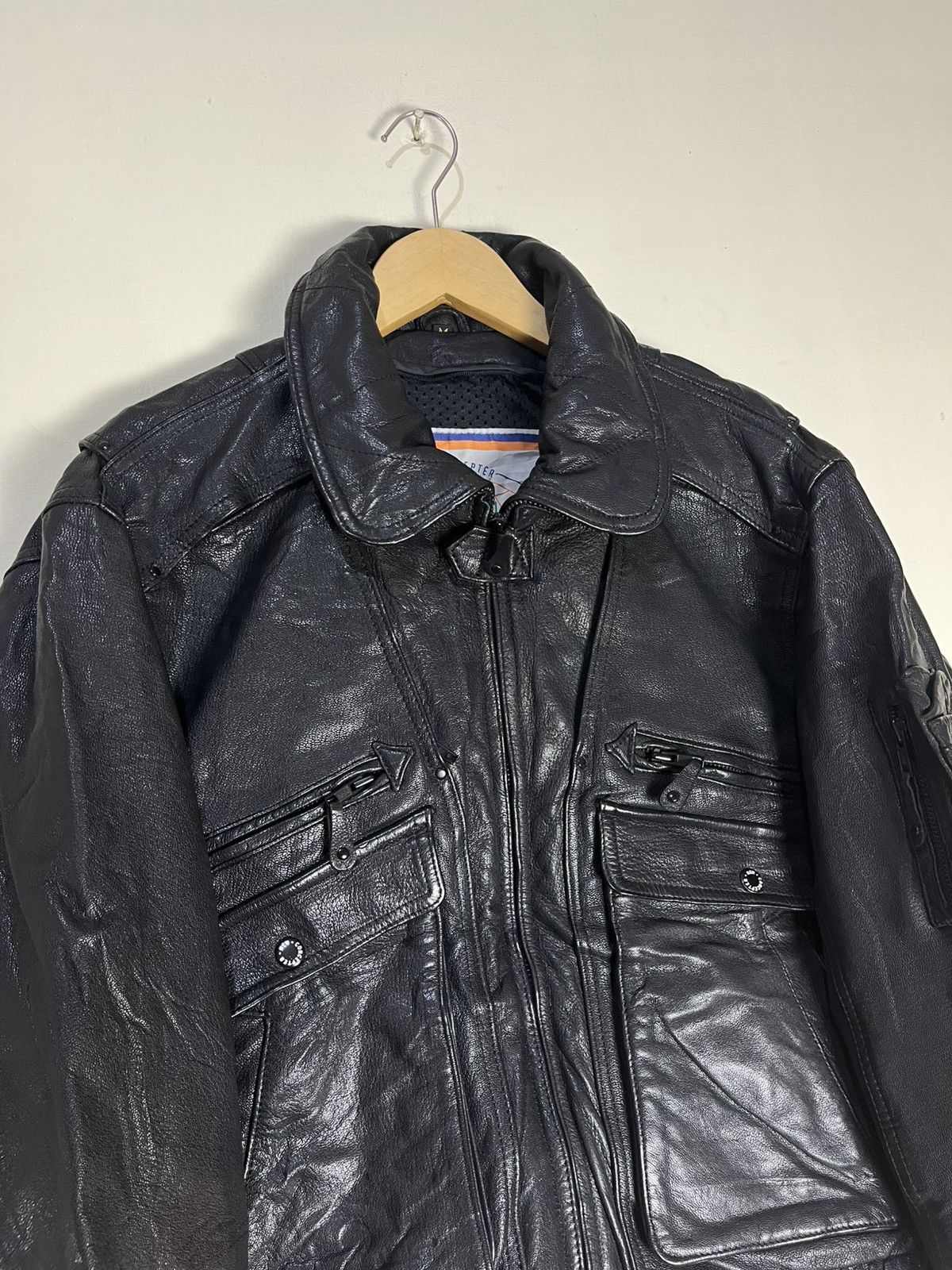 Kadoya Vintage 2000s Kadoya New concepter riding leather jacket Size US M / EU 48-50 / 2 - 16 Thumbnail