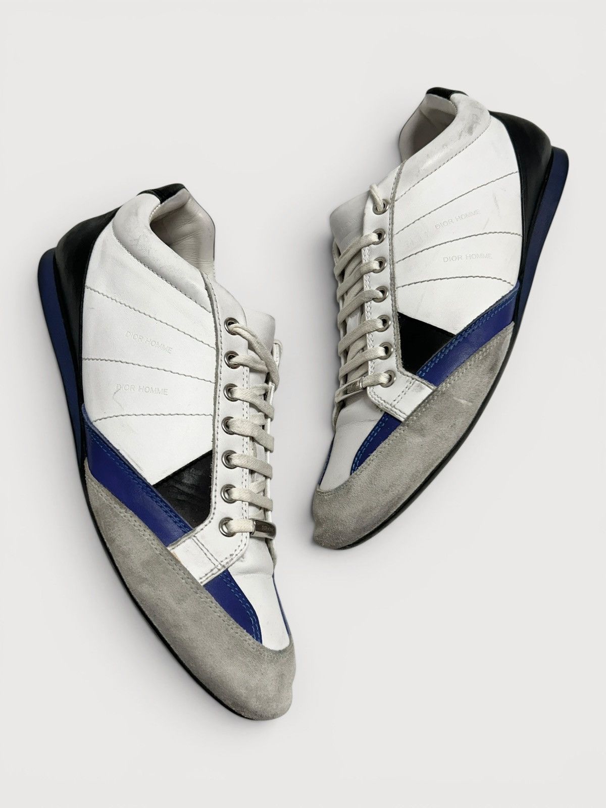 Dior 2009 B83 Panelled Leather & Suede Sneaker Size US 9.5 / EU 42-43 - 3 Thumbnail