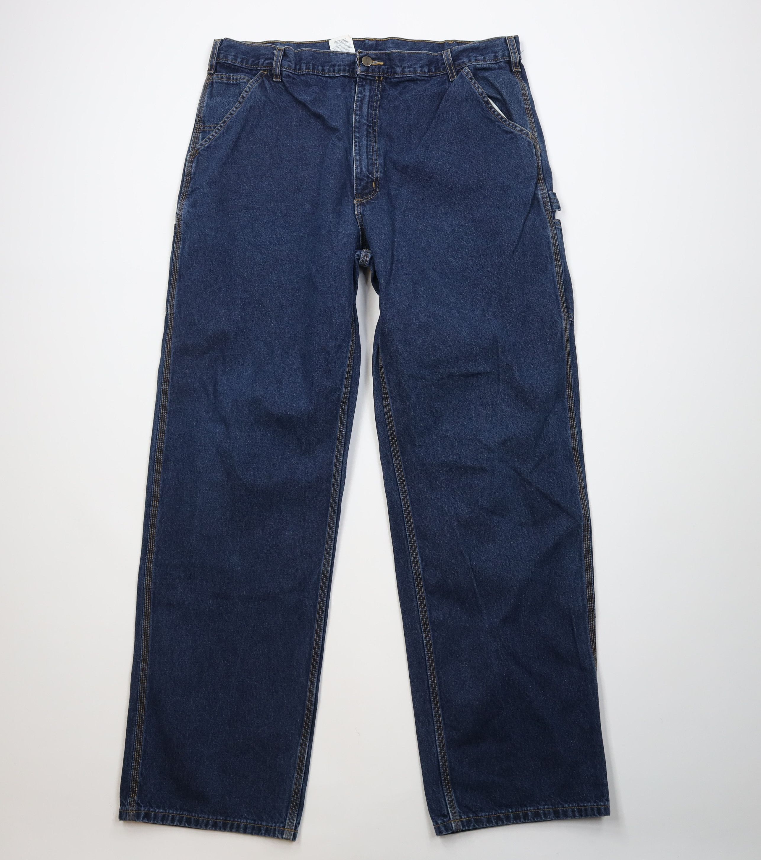 Carhartt Vintage Y2K Carhartt Wide Leg Dungaree Denim Jeans Blue Size US 40 / EU 56 - 1 Thumbnail
