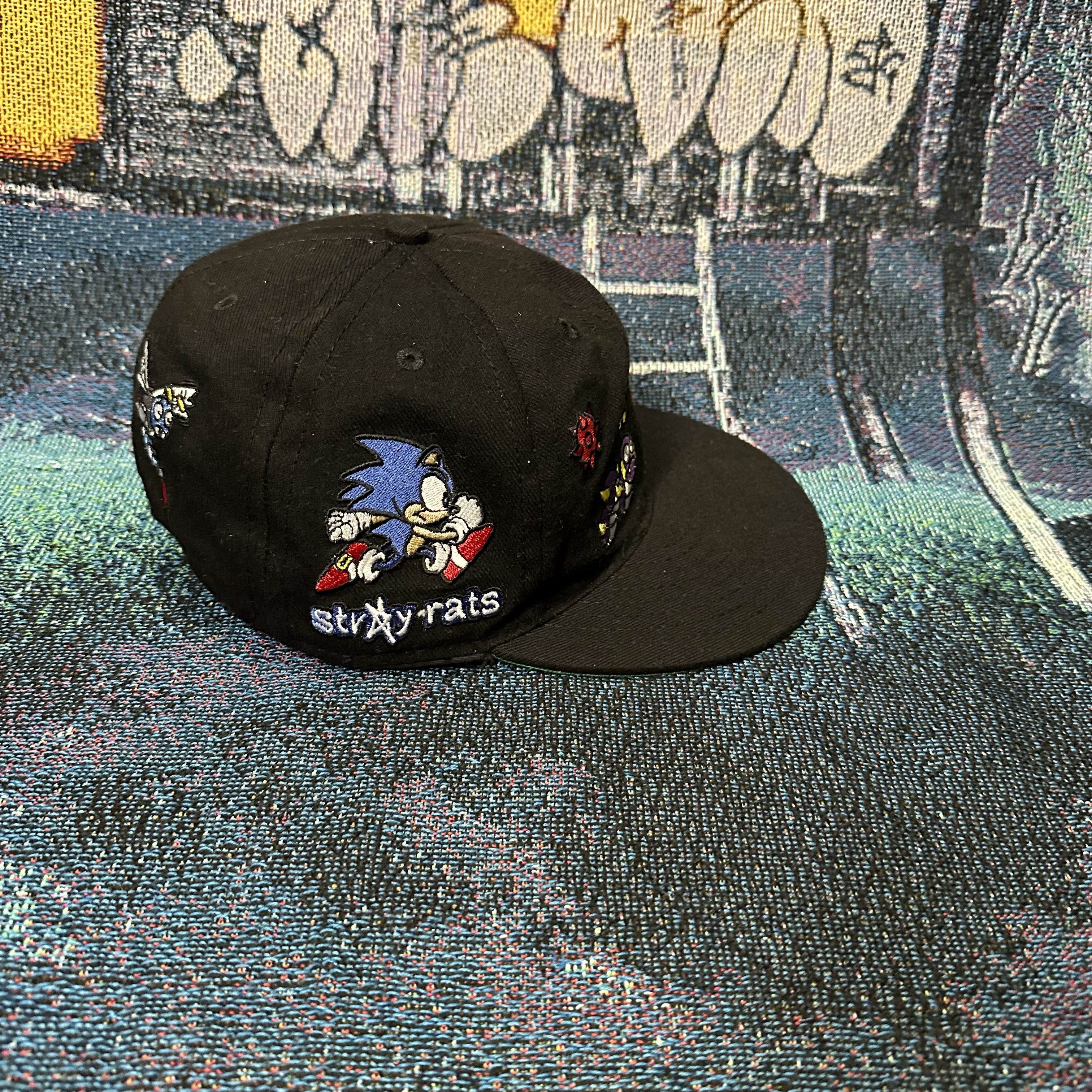 Stray Rats Stray Rats x Sonic The Hedgehog Fitted Hat Size Medium Size ONE SIZE - 2 Thumbnail