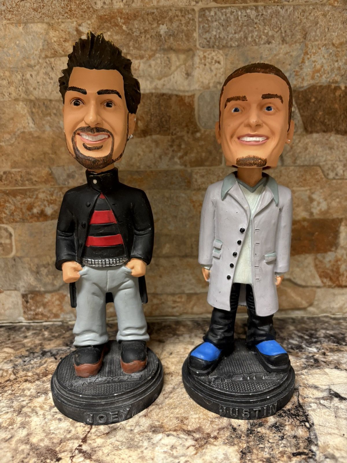 Vintage NSYNC Justin Timberlake & Joey Fatone JR 2001 Bobble Size ONE SIZE - 1 Thumbnail