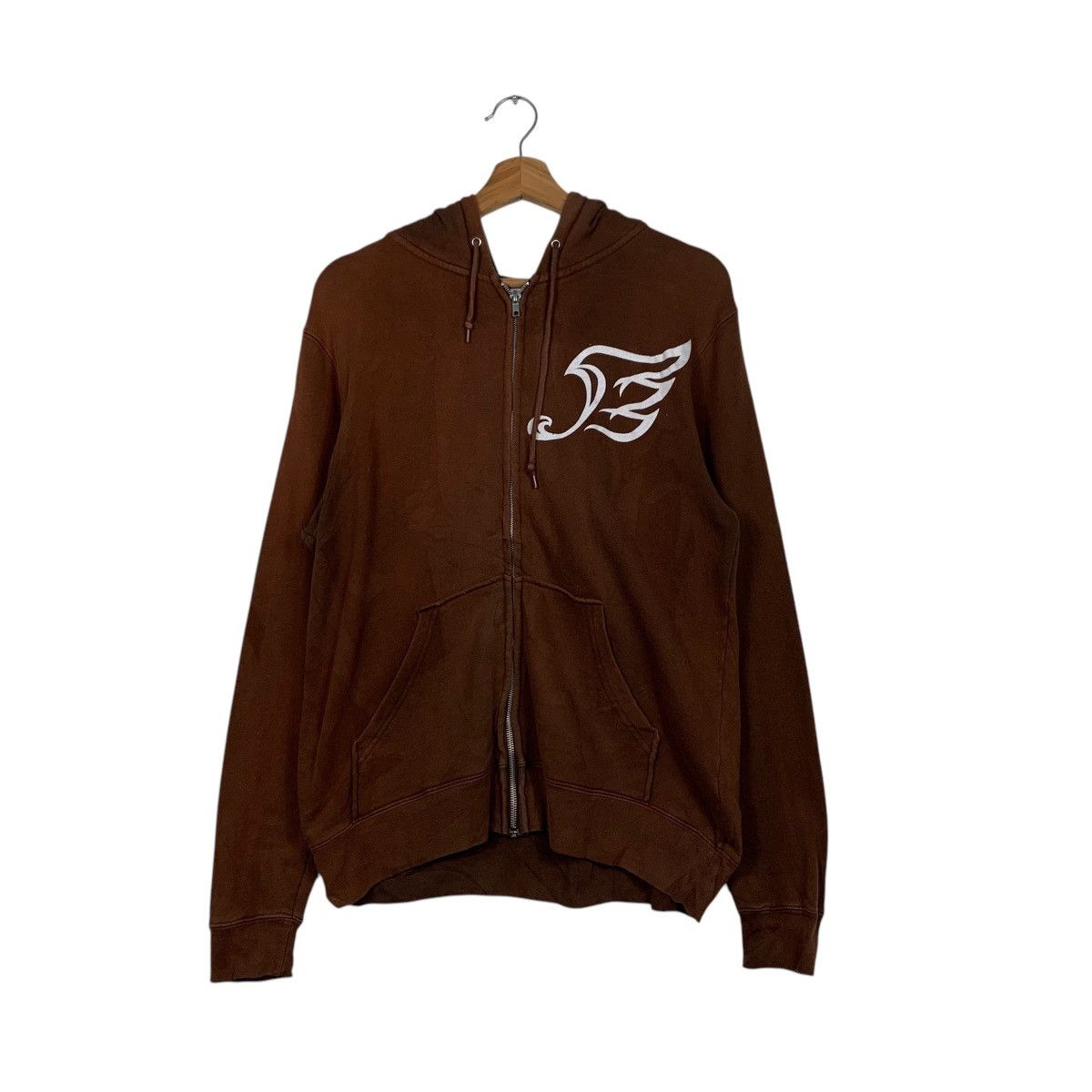 Japanese Brand HAYABUSA PHOENIX STORY Big Logo Zipper Hoodies #1614-C72 Size US M / EU 48-50 / 2 - 10 Thumbnail