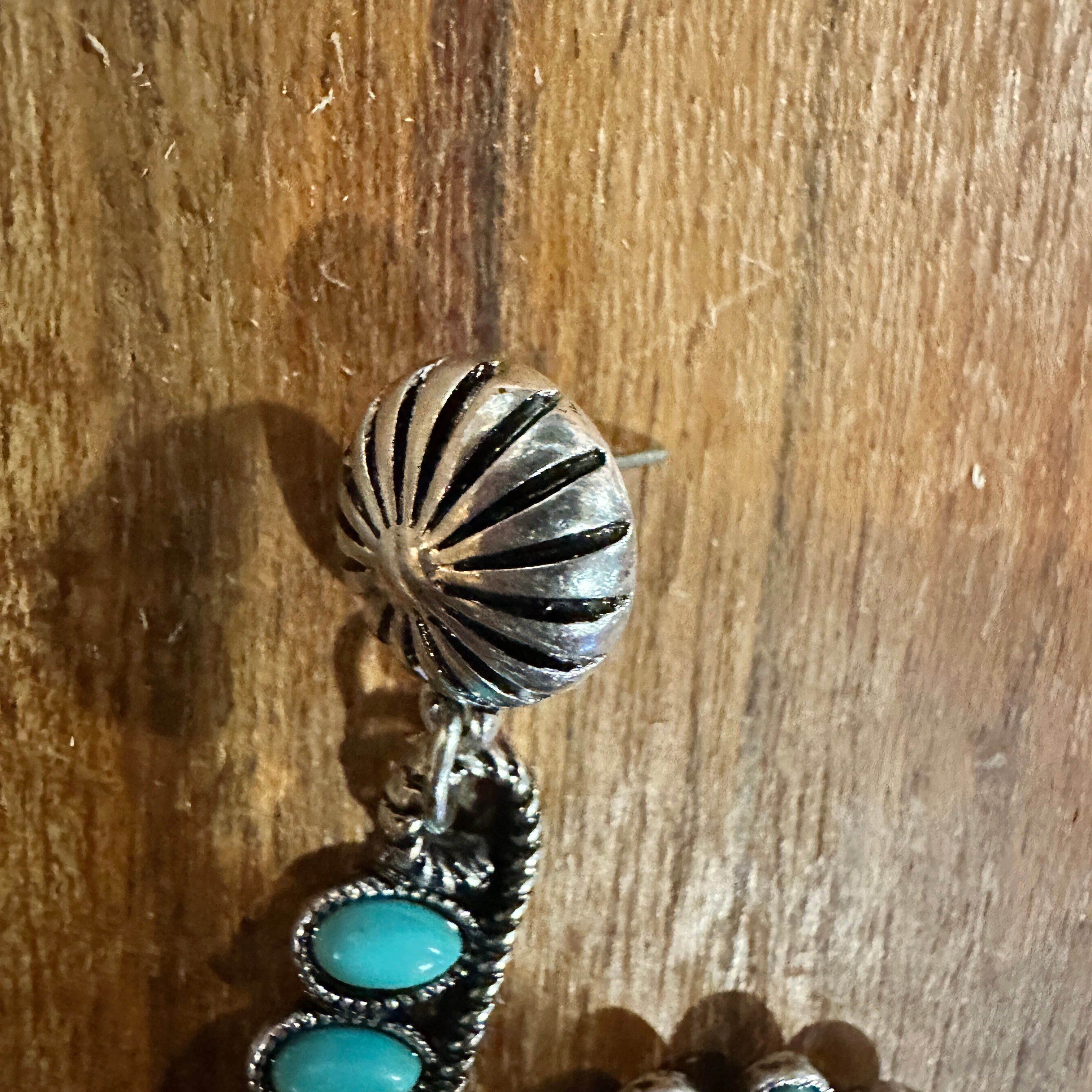Other Boho Handcrafted Hippie Nature's Embrace Turquoise Spiral Ea Size ONE SIZE - 4 Thumbnail