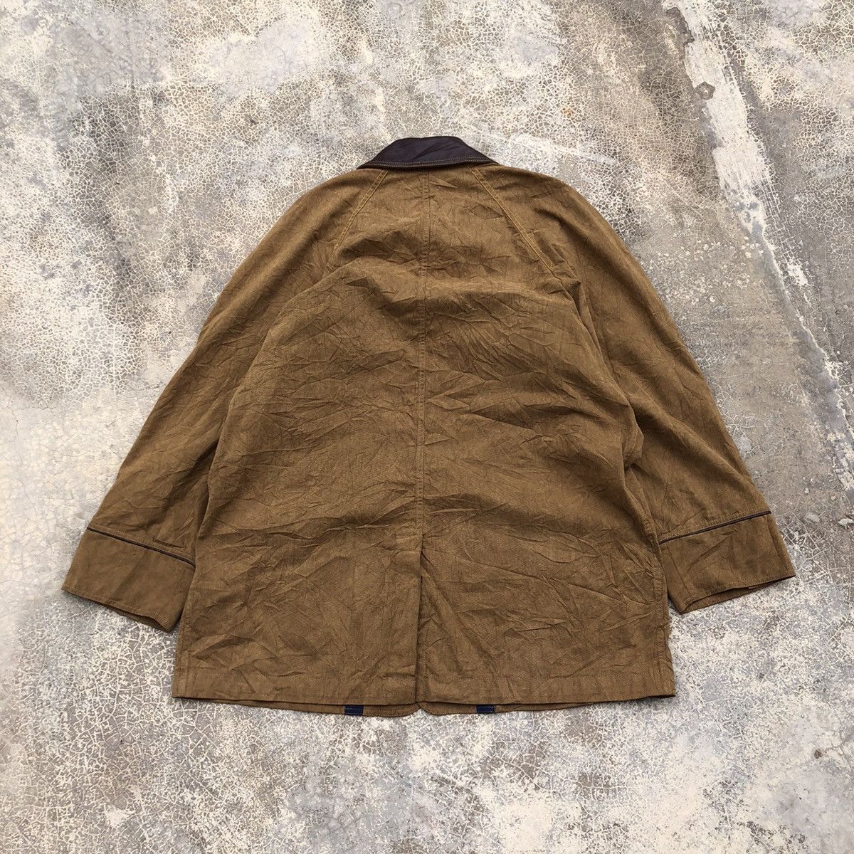 Designer × Iceberg ICEBERG Rare Leather Collar Chore Jacket Size US M / EU 48-50 / 2 - 3 Thumbnail