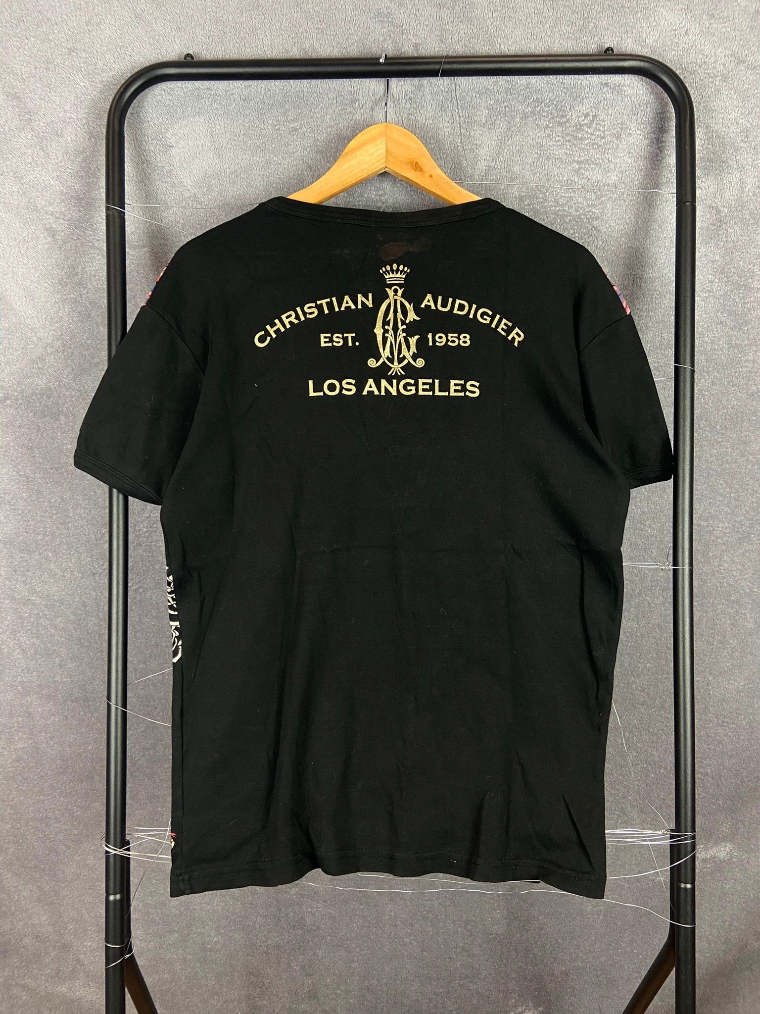 Christian Audigier Christian Audigier All Over Rose Skull Tee Black L Size US L / EU 52-54 / 3 - 4 Thumbnail