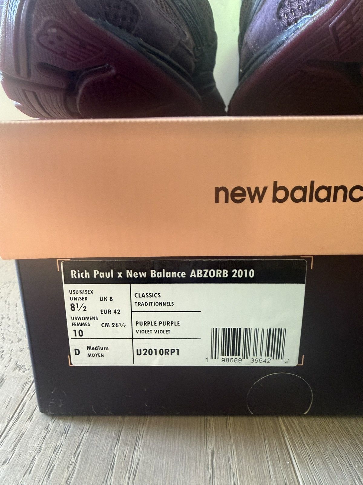 New Balance Rich Paul x New Balance 2010 Plum Brown Size 8.5 Size US 8.5 / EU 41-42 - 9 Thumbnail