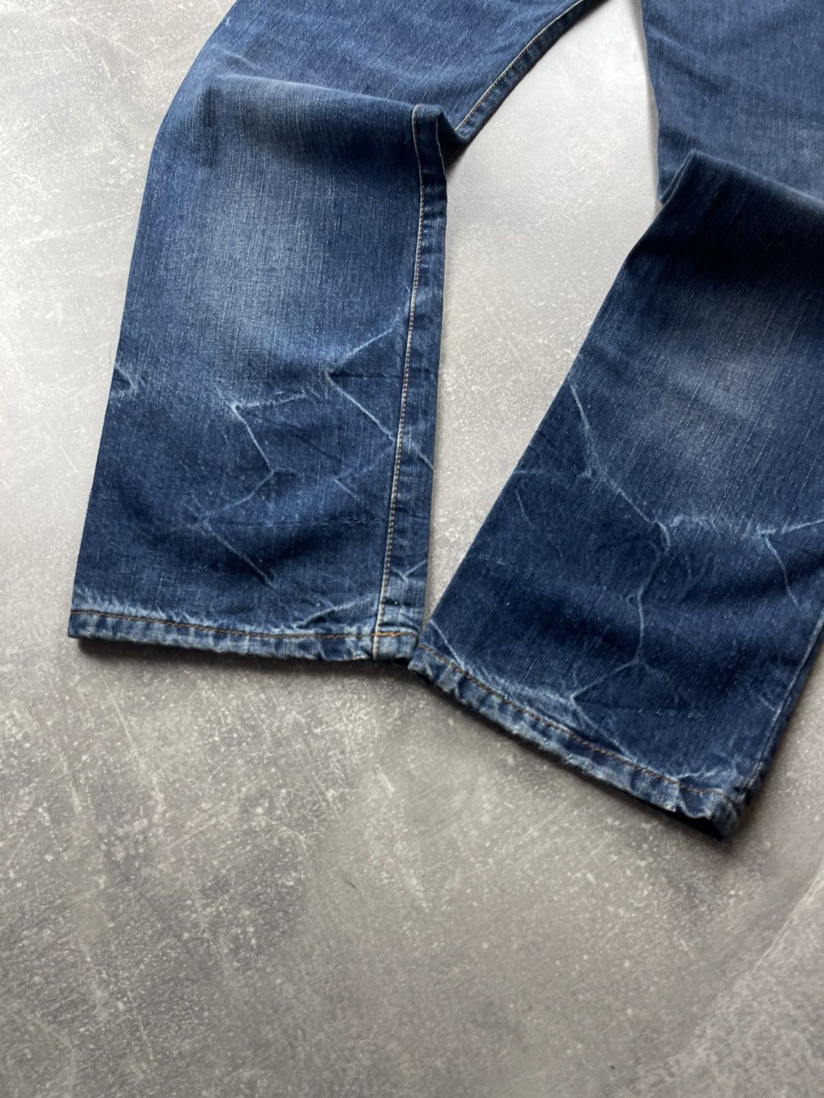 Luigi Borrelli Luigi Borrelli Luxury Distressed Denim Jeans Blue Size US 33 - 3 Thumbnail