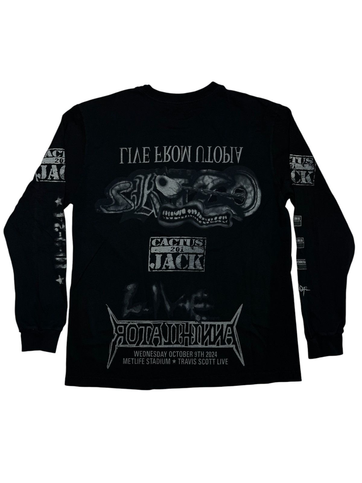 Travis Scott Travis Scott Met Life Exclusive Long Sleeve Tee SIZE MEDIUM Size US M / EU 48-50 / 2 - 2 Thumbnail