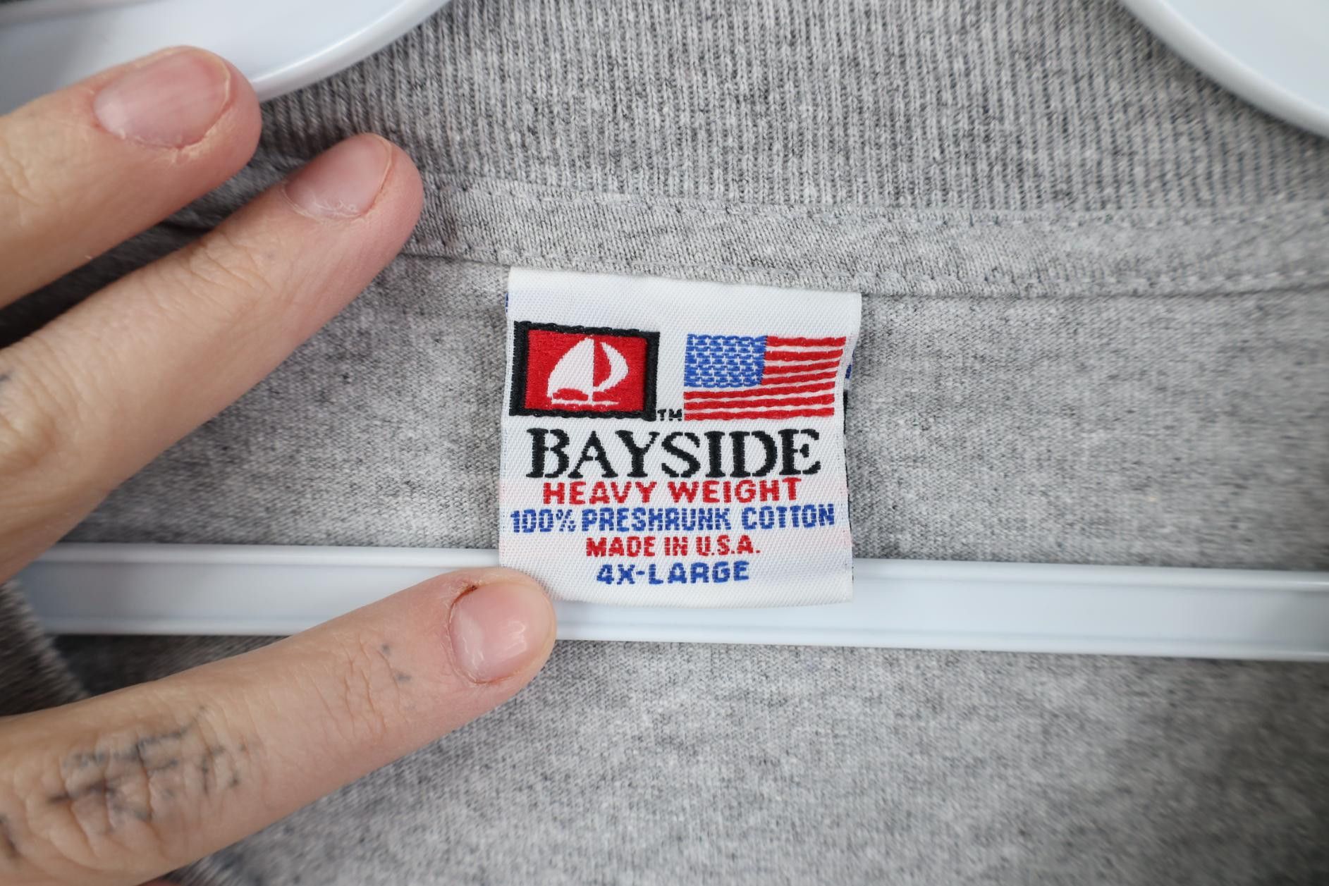 Vintage Vintage 90s Streetwear Cotton Long Sleeve T-Shirt USA Size US XXL / EU 58 / 5 - 4 Thumbnail